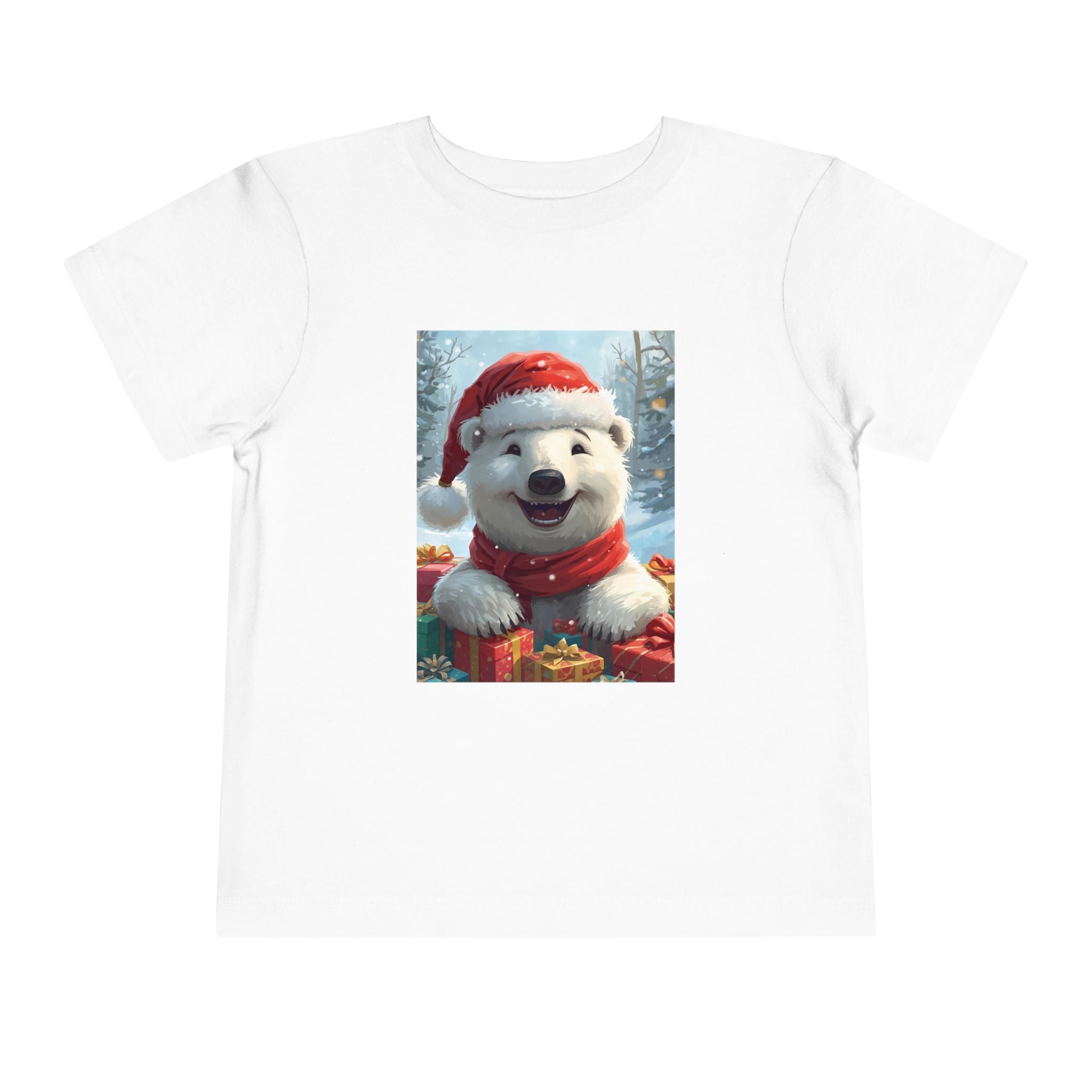 Christmas Bear Toddler Short Sleeve Tee