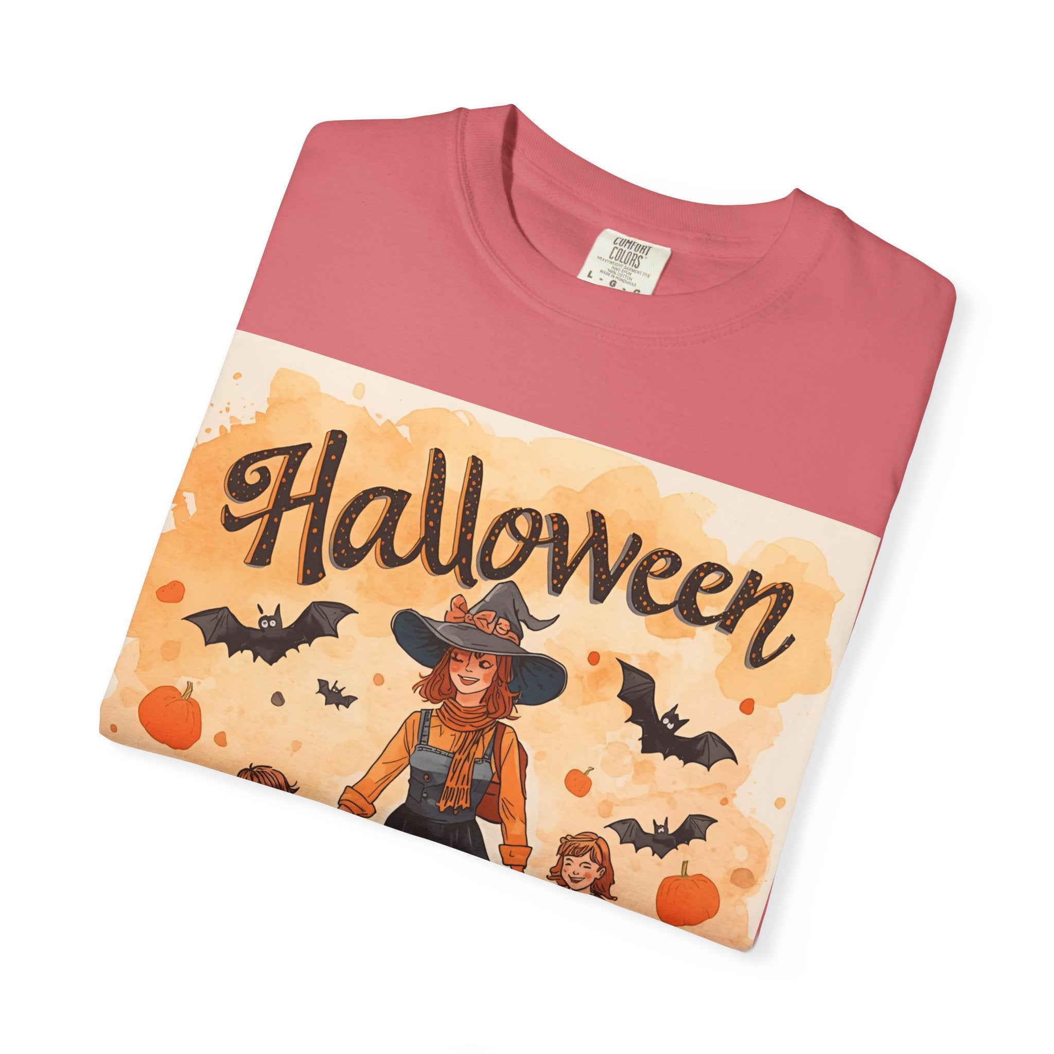 Halloween Themed Mom And Children Unisex T-shirt, Spooky Family Shirt, Fall Apparel, Halloween Costume Tee, Handcrafted Halloween Gift