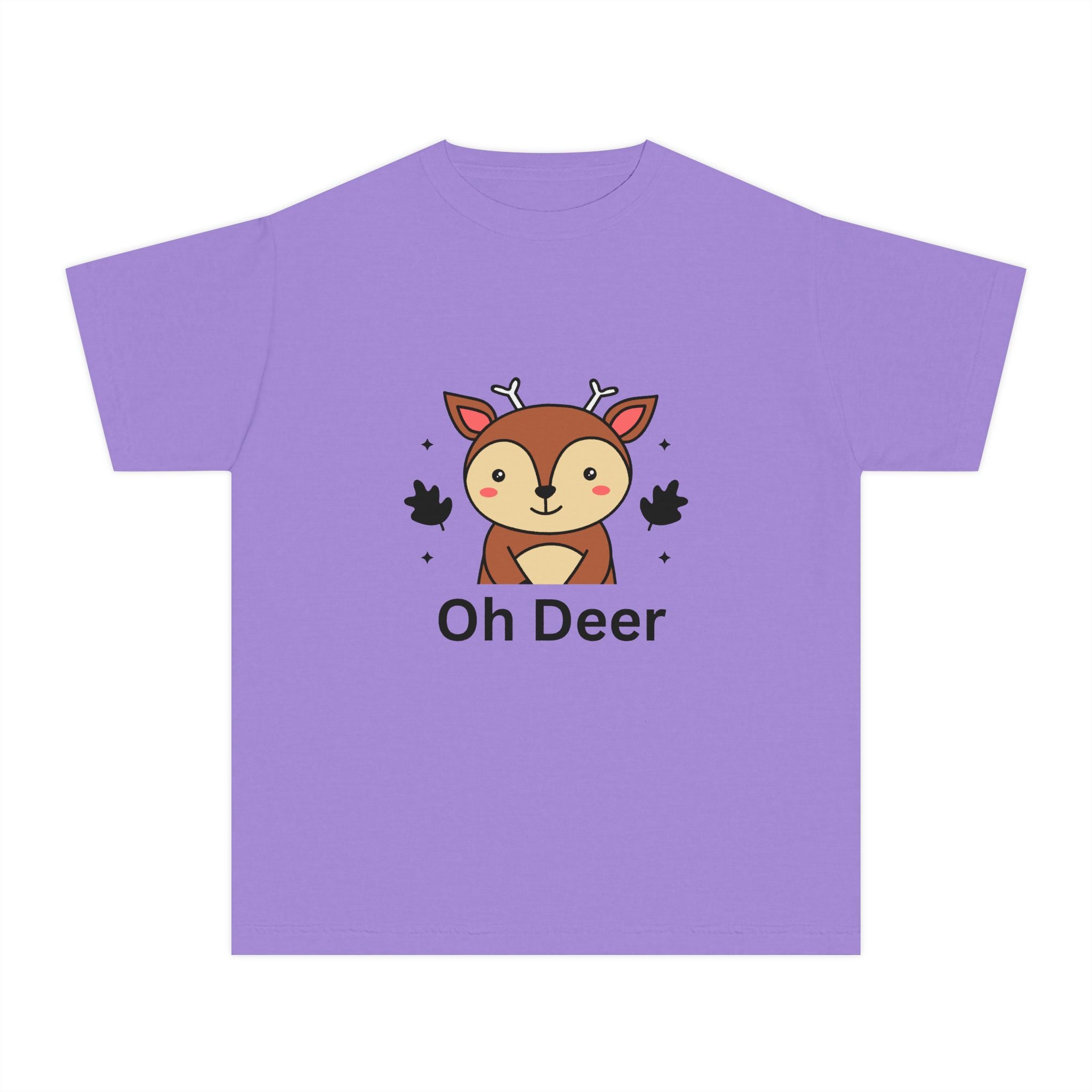 Funny Kids Tee - "Oh Deer" Design, Youth Shirt, Cute Animal Graphic, Perfect Gift for Birthdays, Holidays, or Playtime