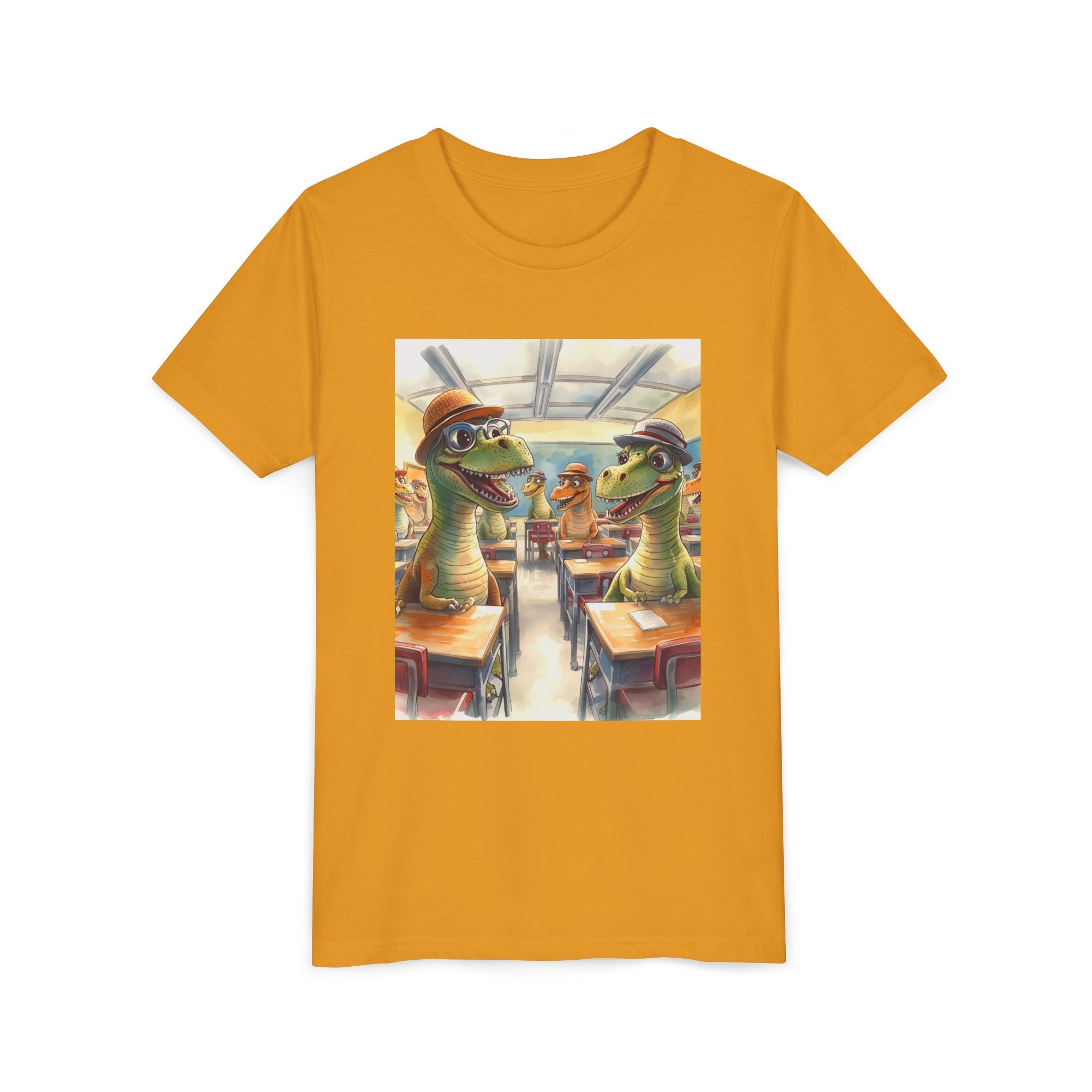 Dinosaur Classroom Youth Short Sleeve Tee