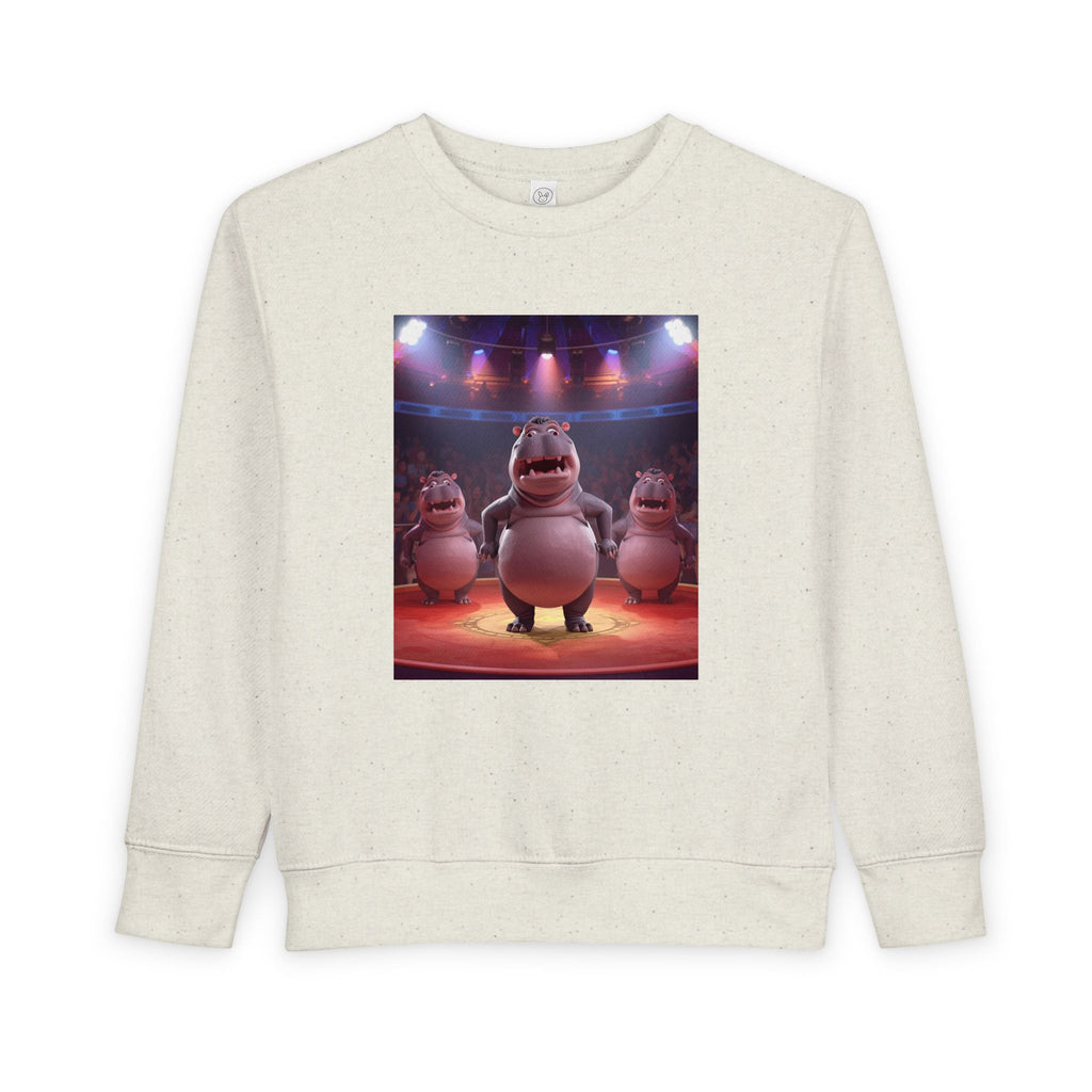 Hippo Funny Toddler Sweatshirt