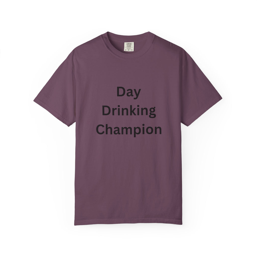Day Drinking Champion T-Shirt, Fun Summer Tee, Unisex Casual Wear, Perfect for Parties, Gift for Friends, Vacation Apparel