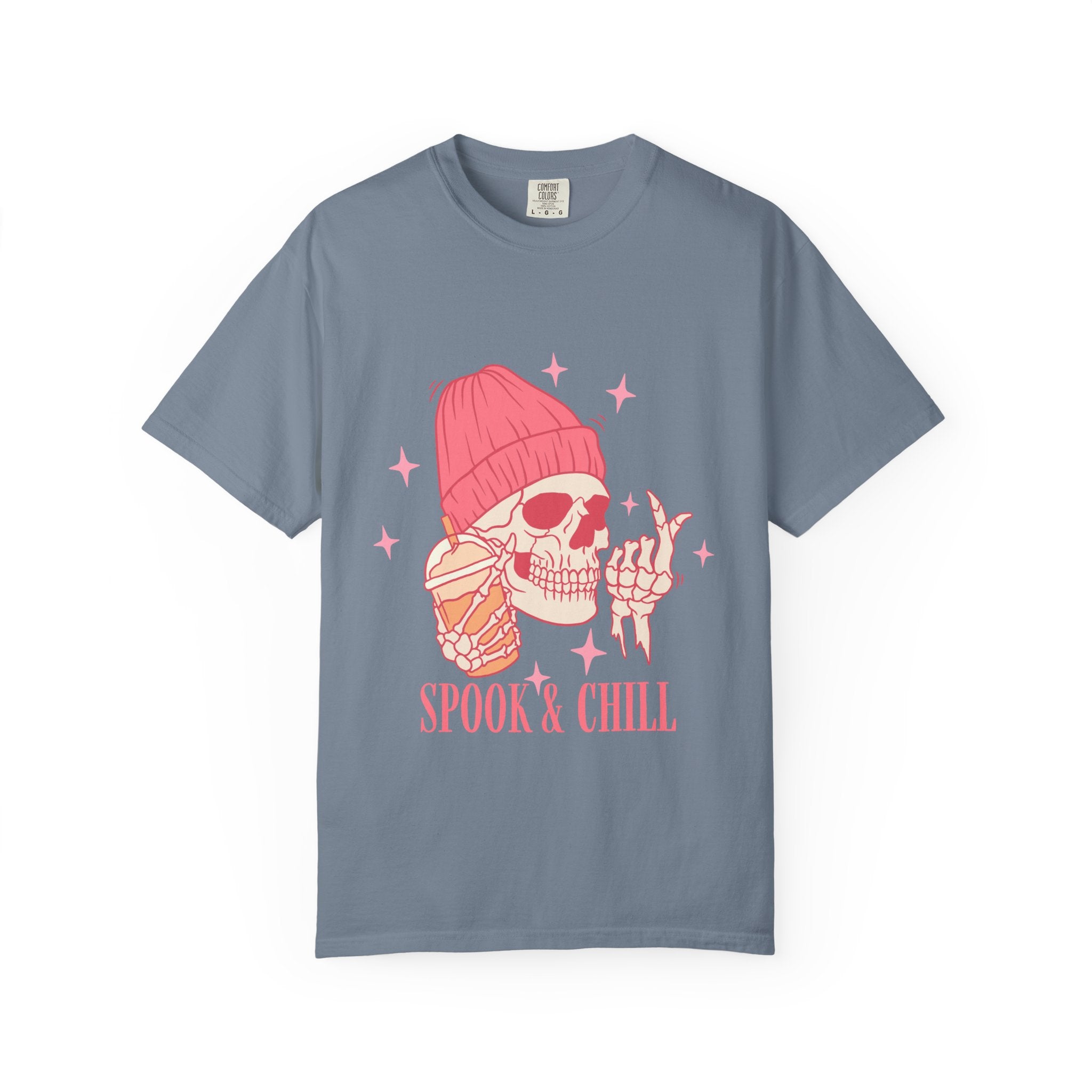 Spook & Chill T-Shirt, Fun Graphic Tee for Halloween, Unisex Casual Wear, Gifts for Ghost Lovers, Trendy Fall Apparel