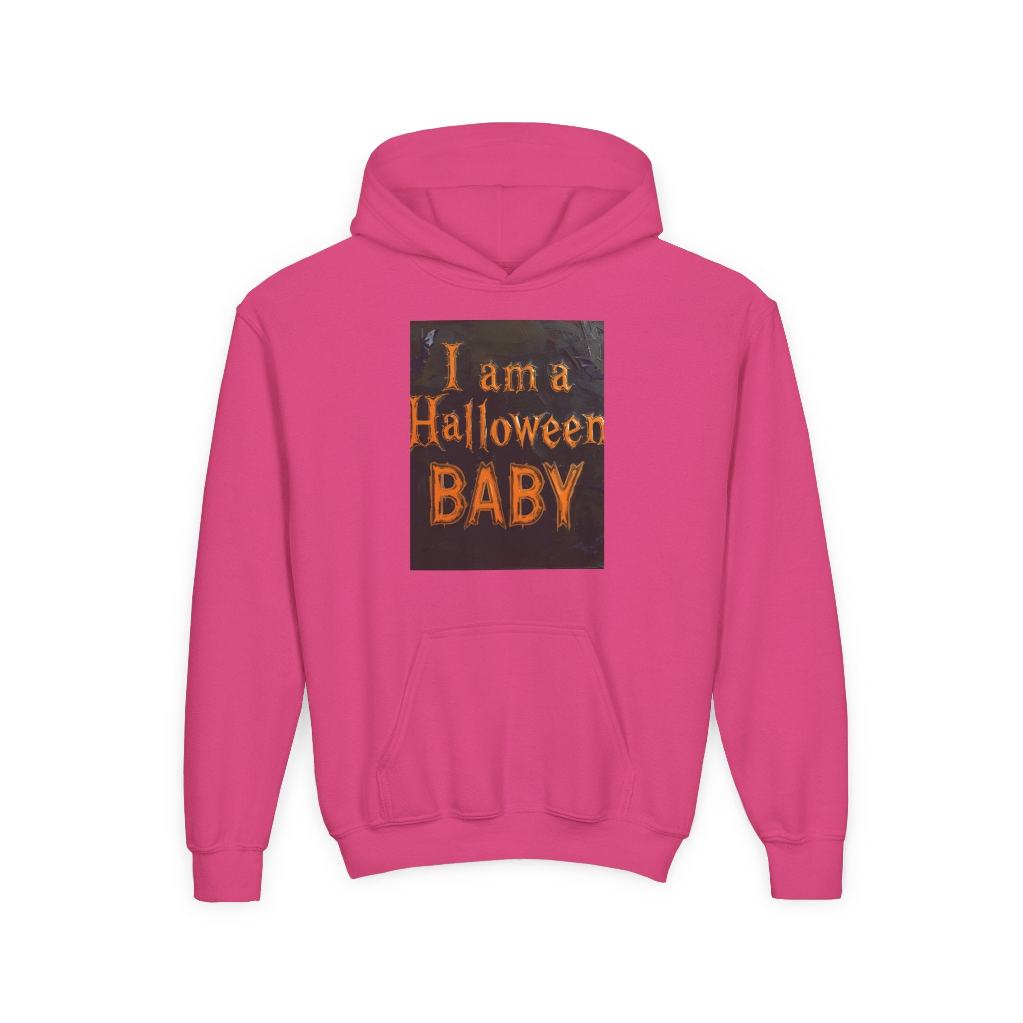 I Am A Halloween Baby Youth Heavy Blend Hooded Sweatshirt