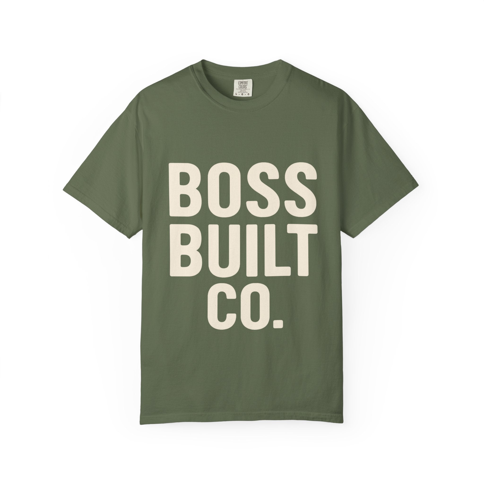 Boss Built Co. Graphic T-Shirt — Bold Logo Tee for Entrepreneurs & Makers
