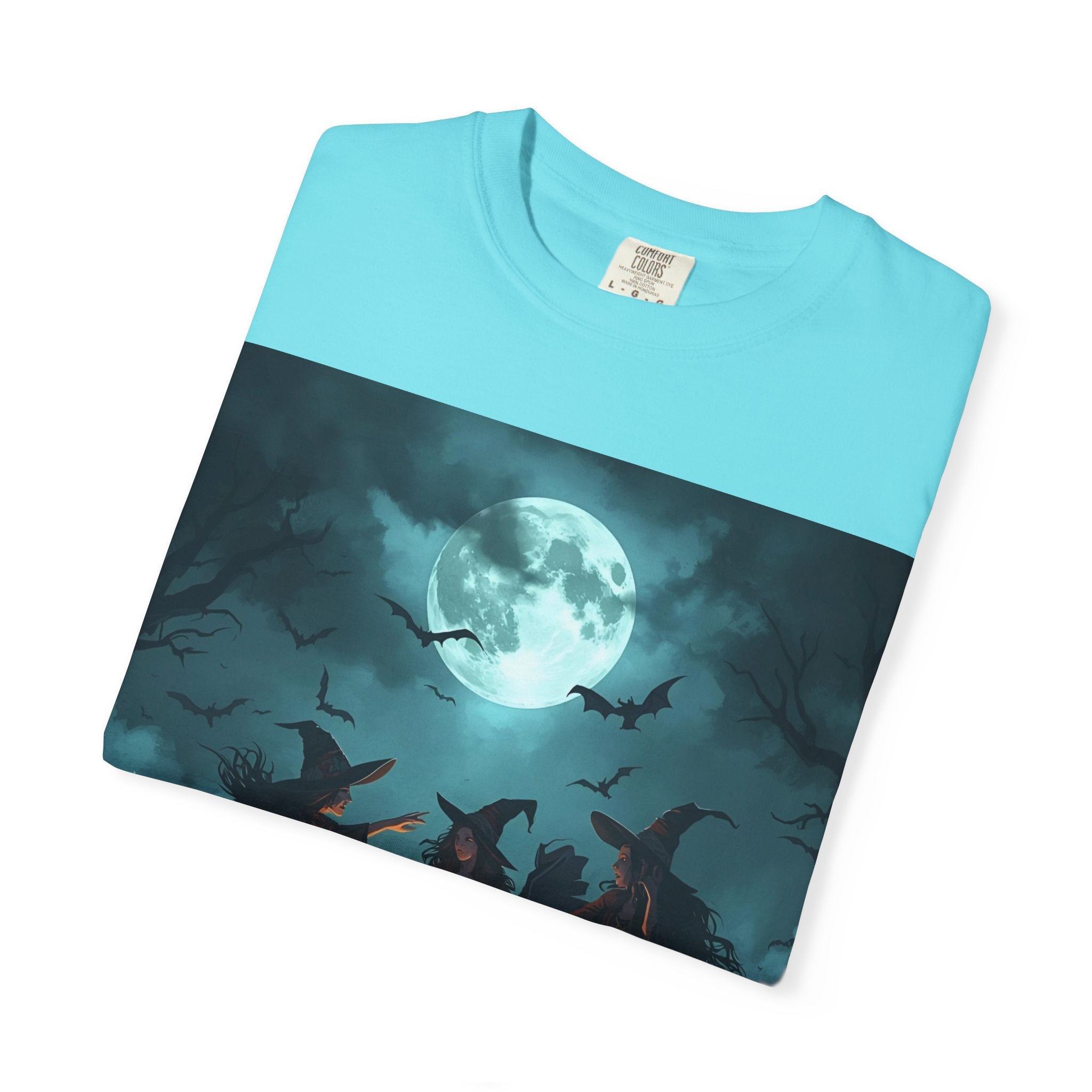 Spooky Halloween T-Shirt, Witchy Vibes Shirt, Unisex Spooky Tee, Halloween Costume Top, Witch Cauldron Graphic Shirt