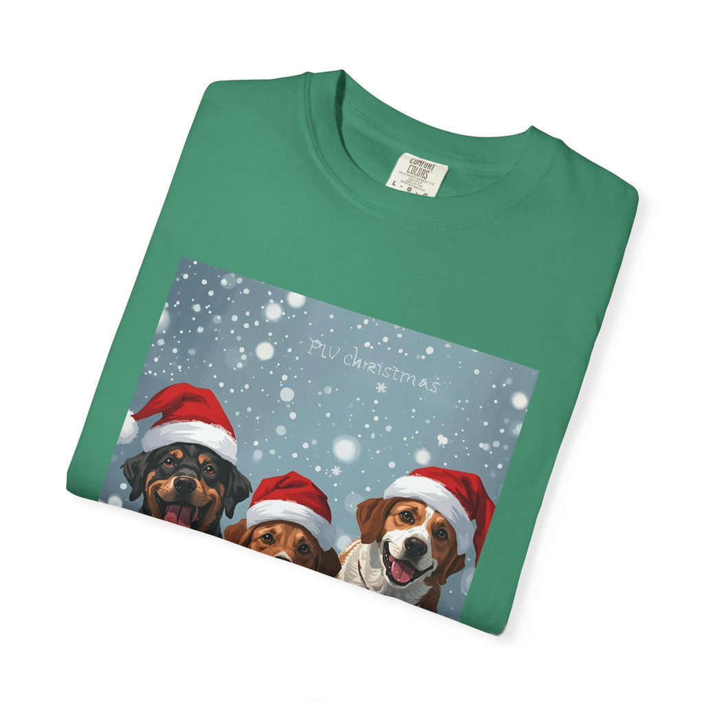 Cute Festive Christmas Dog Lover T-Shirt, Cute Holiday Shirt, Unisex Christmas Apparel, Gift for Pet Owners, Winter Celebration Tee