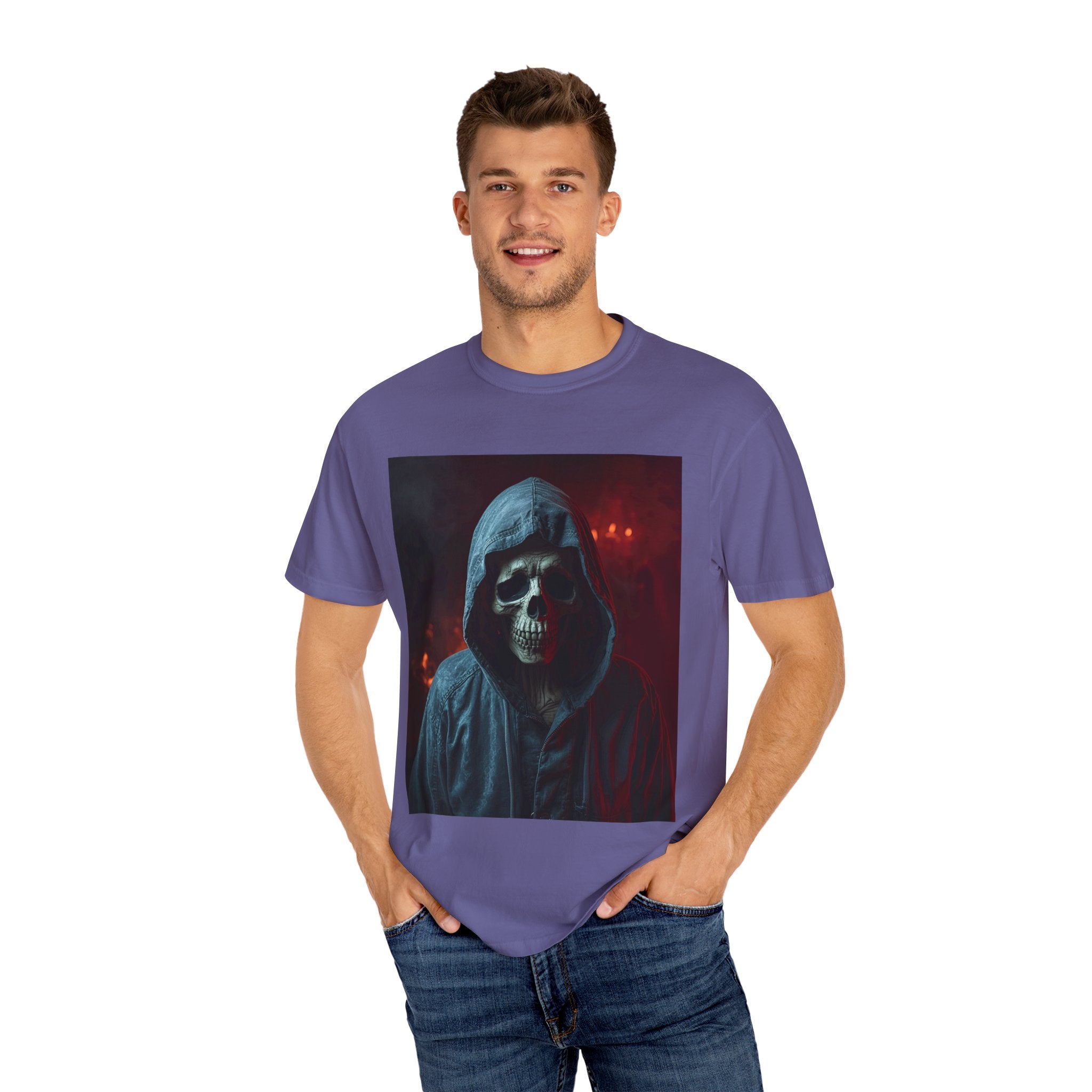 Unisex Gothic Skull T-Shirt | Edgy Graphic Tee | Perfect for Halloween, Casual Wear, Gifts, Horror Lovers