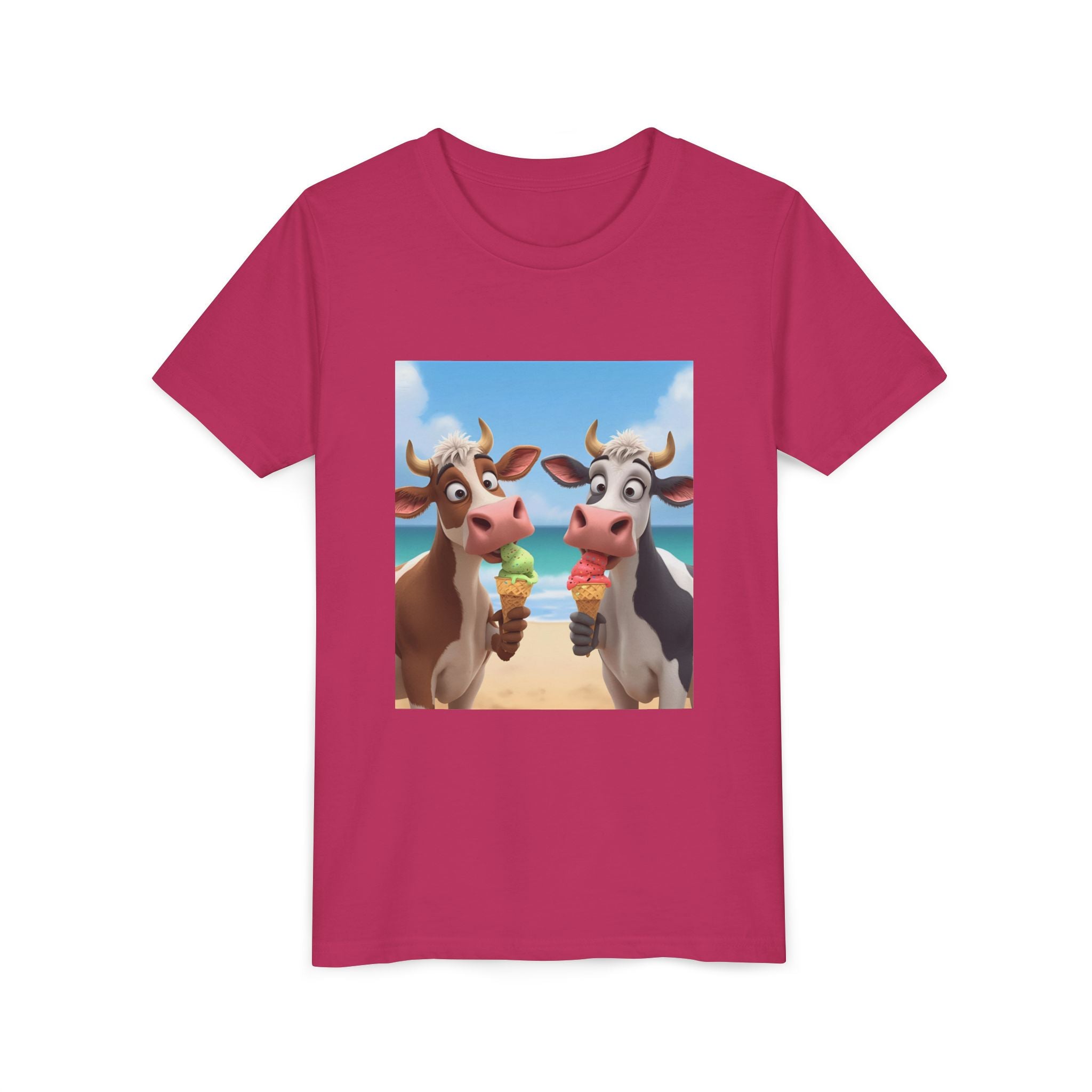 Beachy Cow Youth Short Sleeve Tee