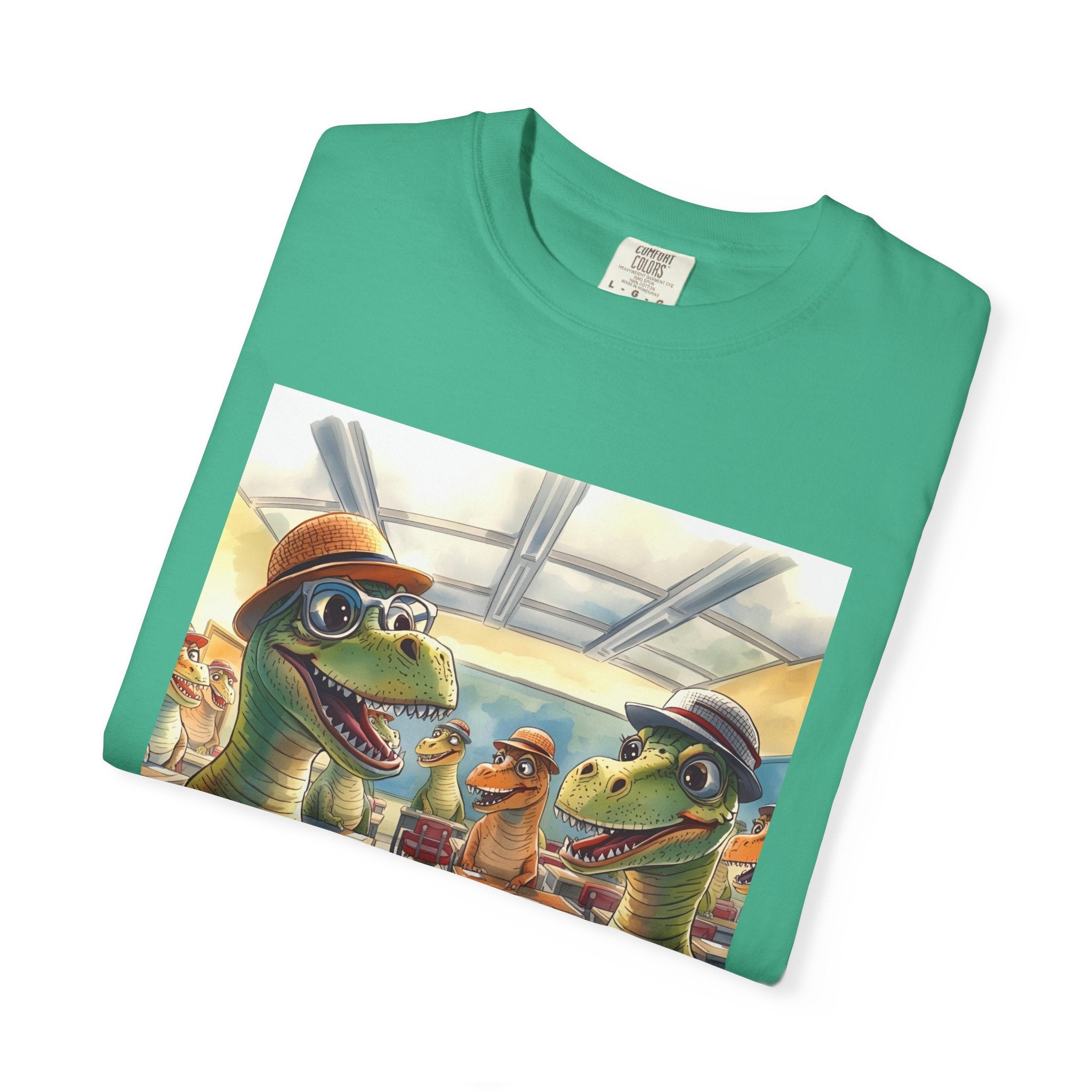 Dinosaur Classroom Unisex T-shirt, Fun Gift for Kids, Cool Graphic Tee for Teachers, Classroom Humor Outfit, Unique Dino Design