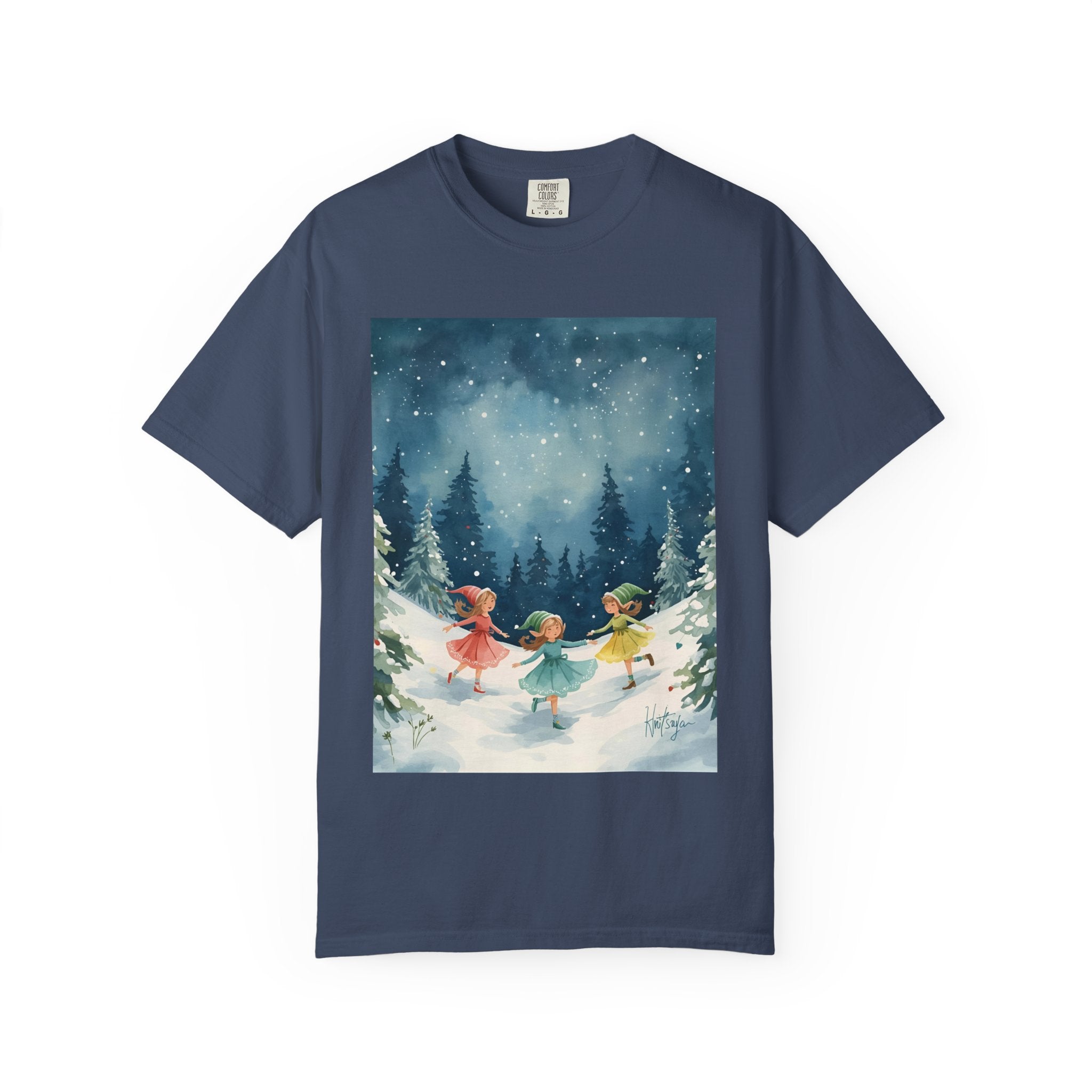 Whimsical Winter T-Shirt, Cozy Graphic Tee, Holiday Apparel, Gift for Her, Seasonal Fashion, Unisex Tee