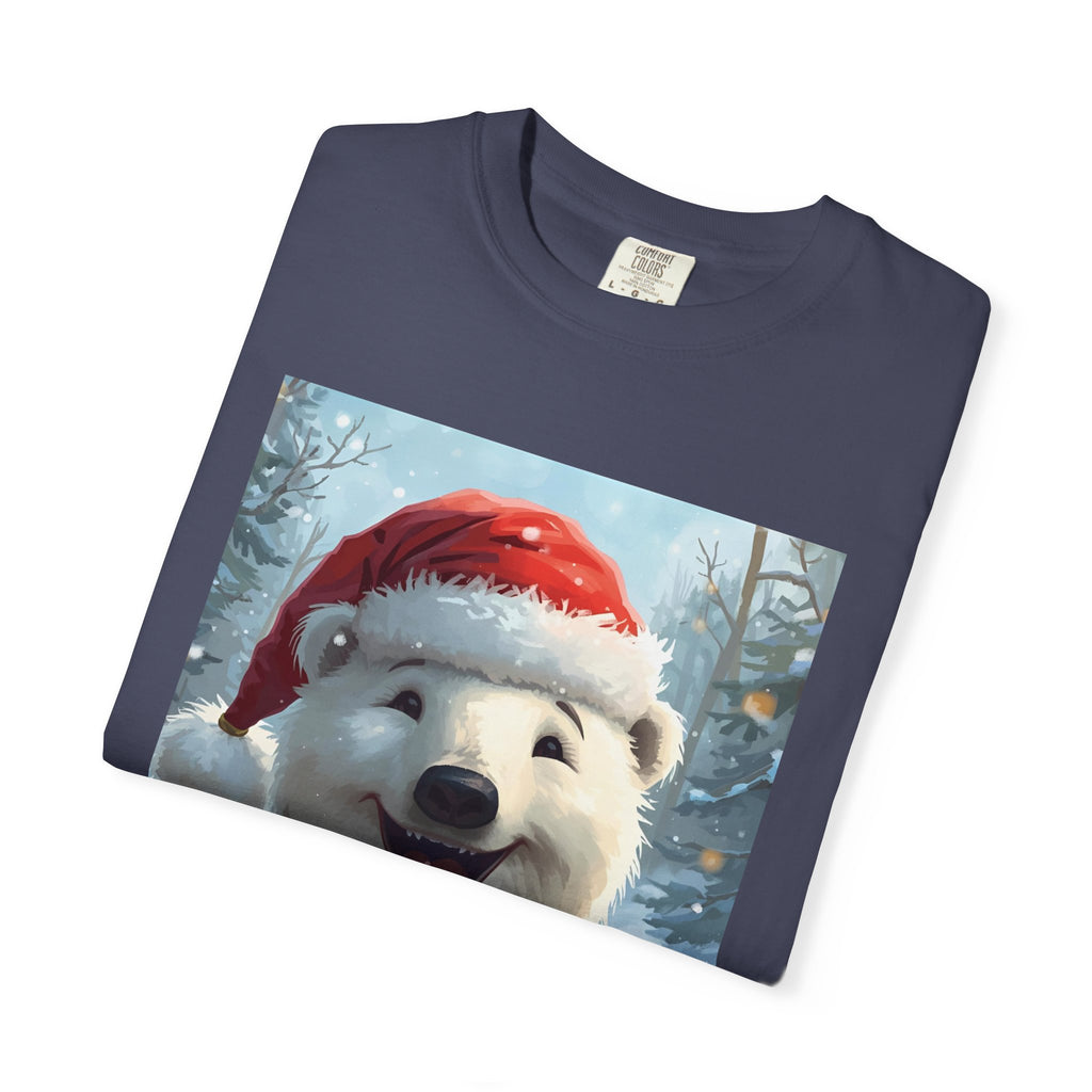 Christmas Polar Bear T-Shirt, Holiday Tee, Winter Apparel, Gift For Animal Lovers, Festive Casual Wear