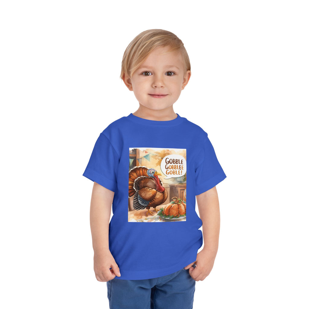 Thanksgiving Turkey Toddler Short Sleeve Tee