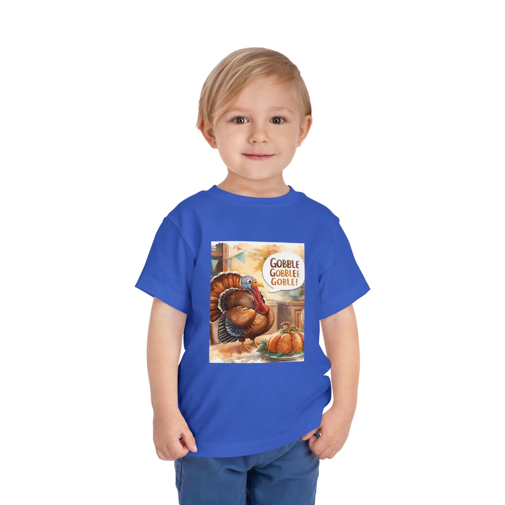 Thanksgiving Turkey Toddler Short Sleeve Tee