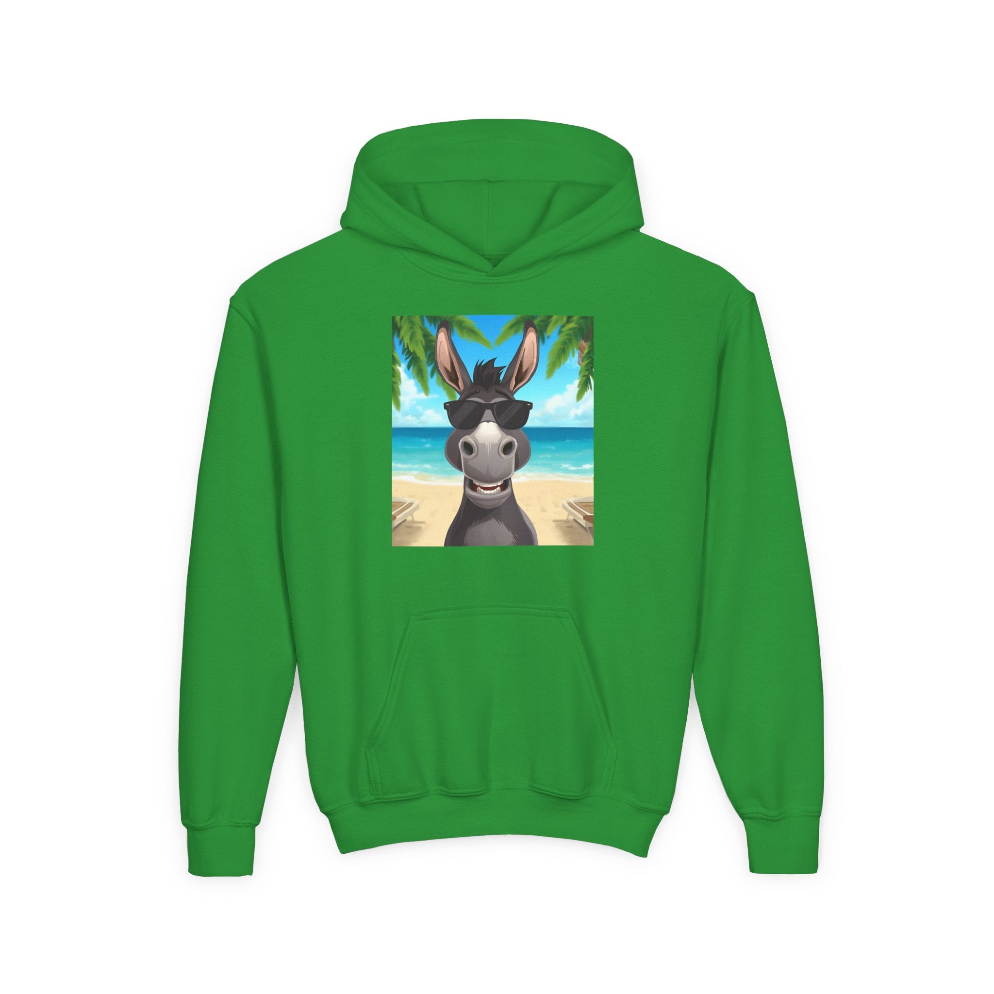 Donkey Beach Vibes Youth Heavy Blend Hooded Sweatshirt