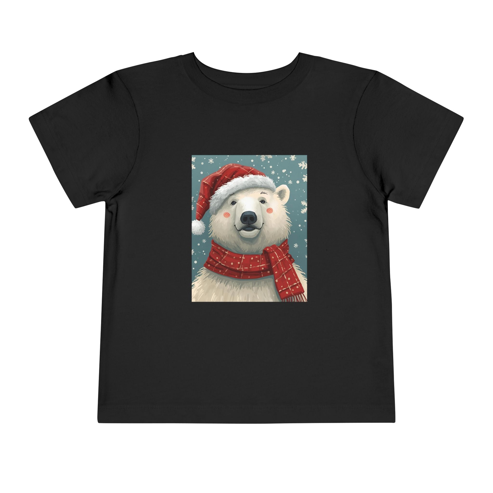 Adorable Holiday Polar Bear Toddler Tee, Christmas Gift, Cute Winter Shirt, Kids Fashion, Seasonal Apparel
