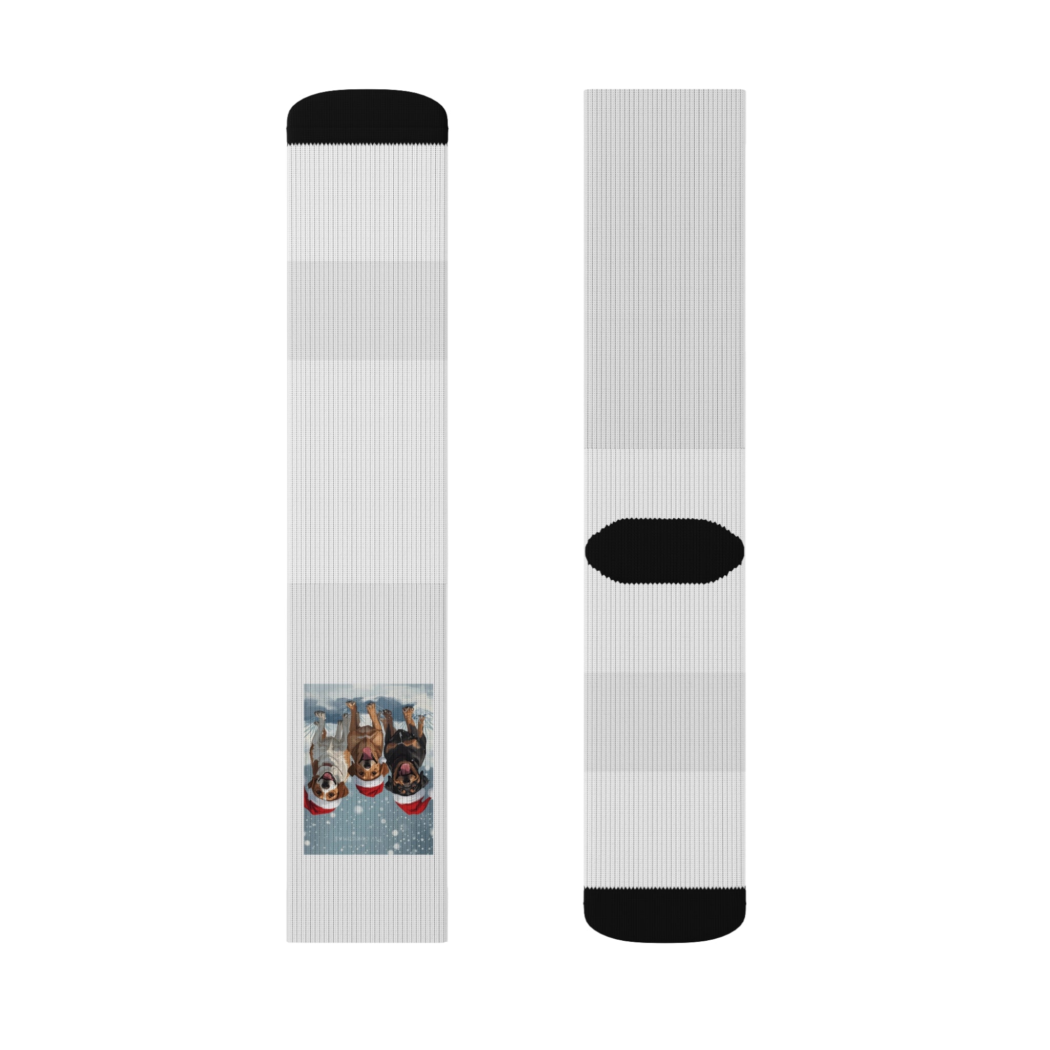 Cute Christmas Dogs Sublimation Socks