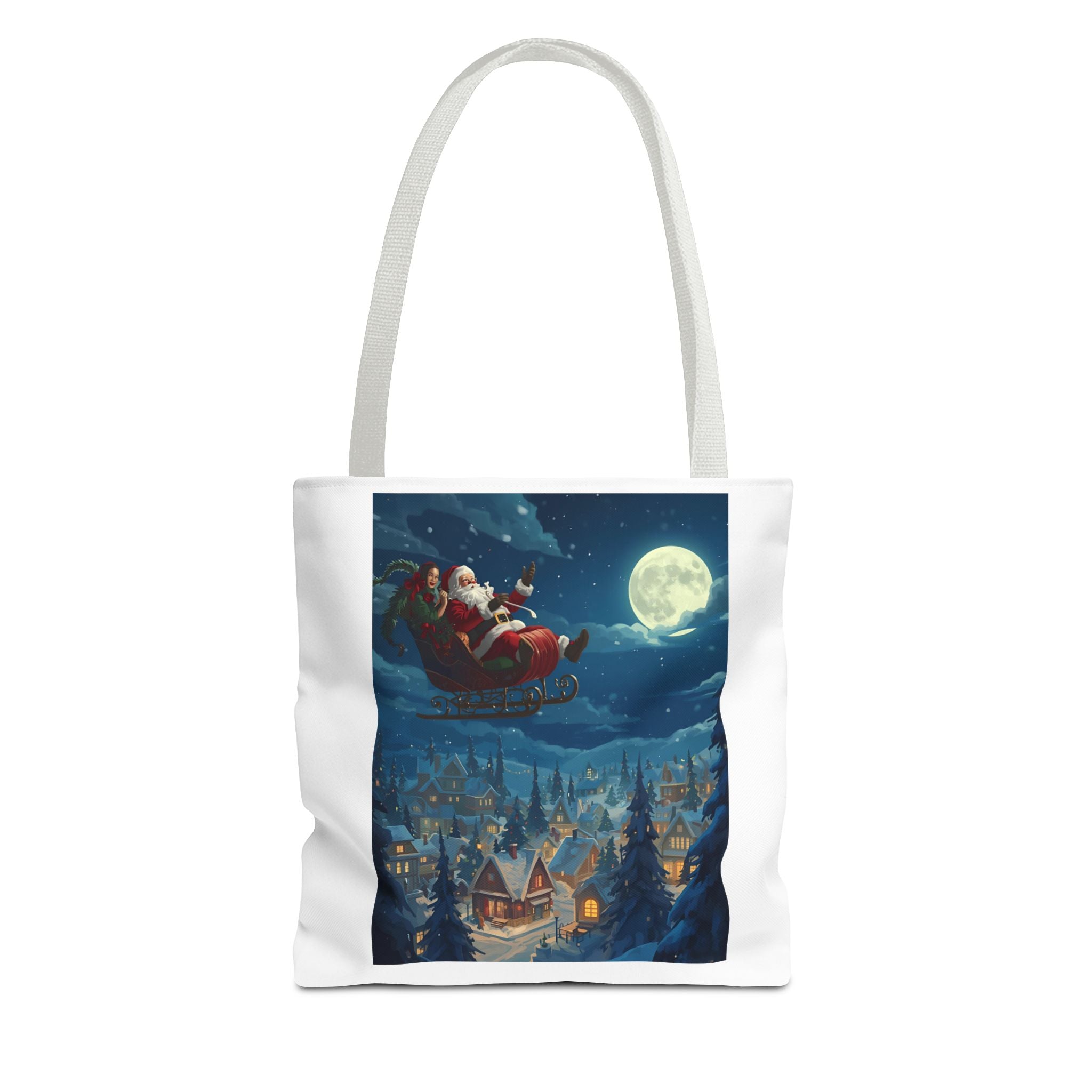 Christmas Santa Sleigh Tote Bag (AOP)