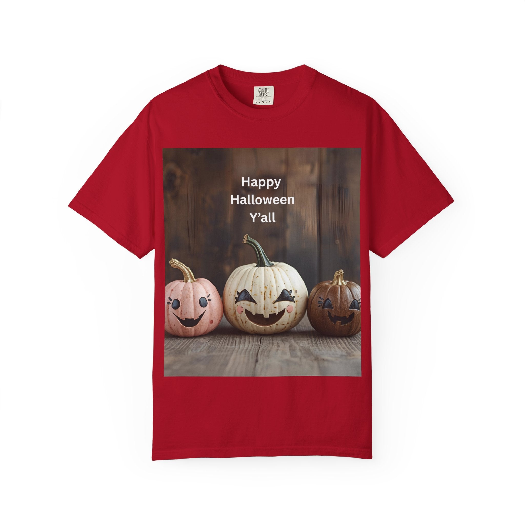 Happy Halloween Y'all T-shirt, Fall Pumpkin Tee, Unisex Halloween Apparel, Cute Halloween Gift, Autumn Wardrobe Essential
