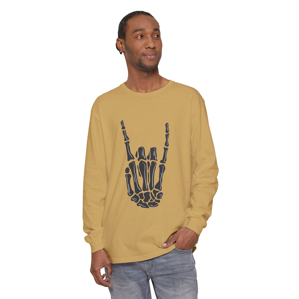 Rock On Unisex Garment-dyed Long Sleeve T-Shirt