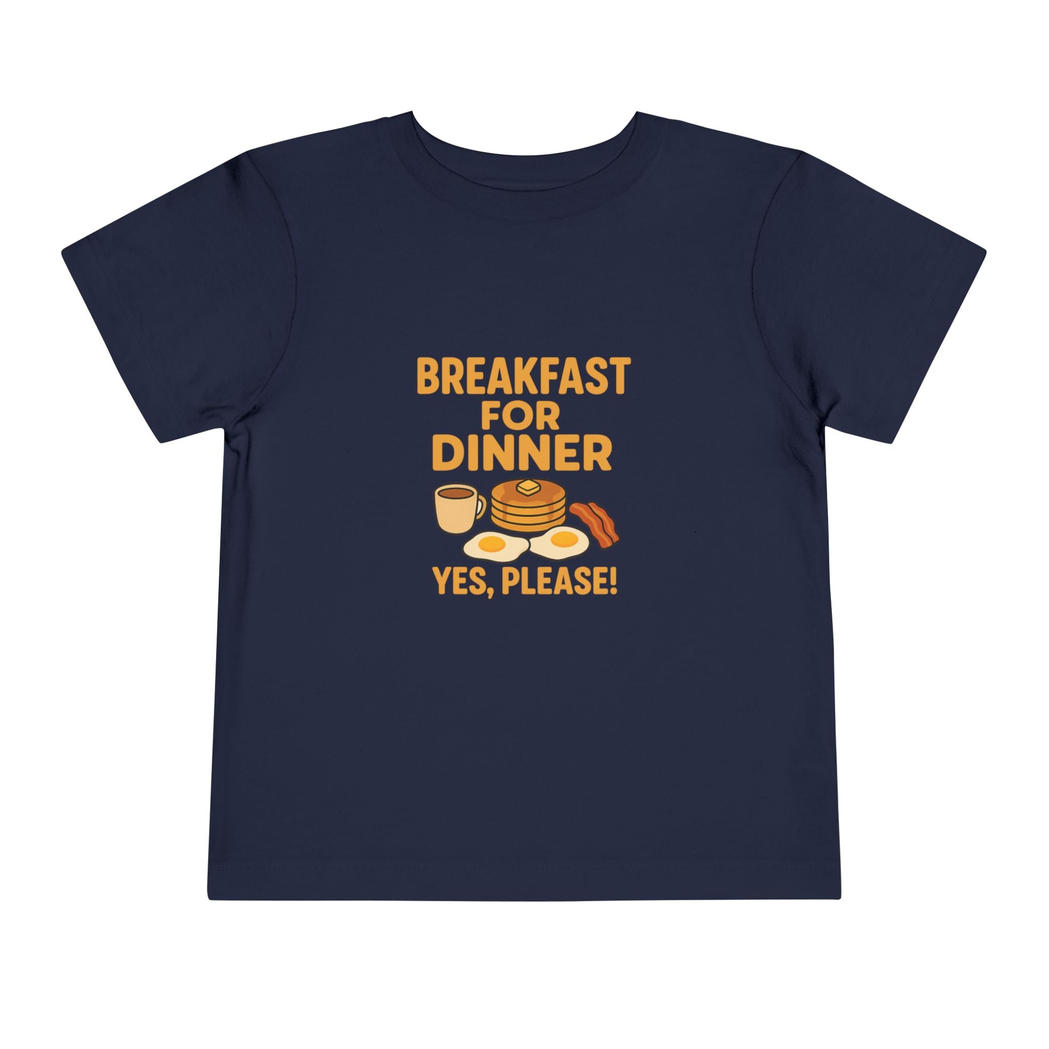 Breakfast For Dinner Toddler Short Sleeve Tee