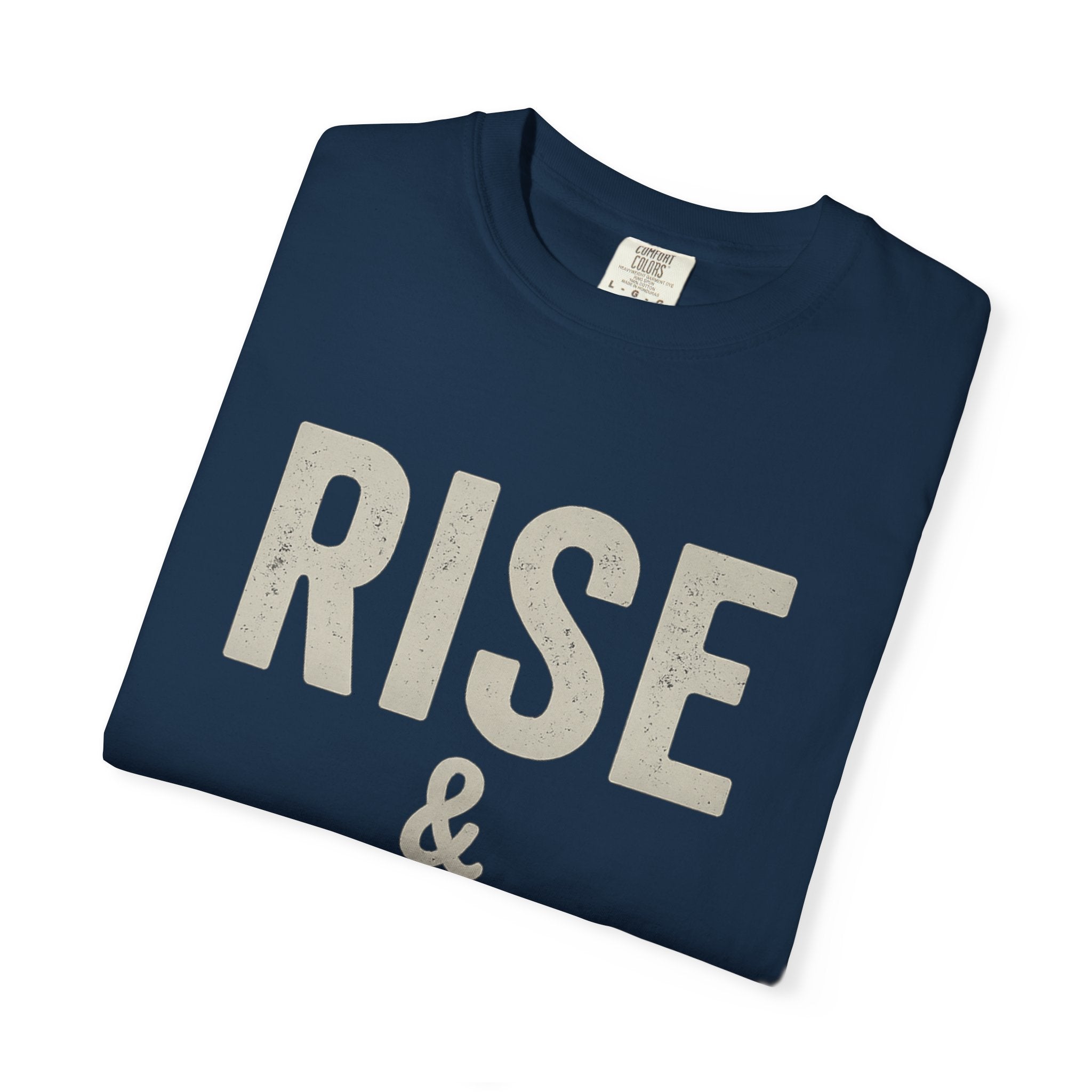 Boss Built Co Rise & Grind T-Shirt — Motivational Graphic Tee for Hustle Mindset