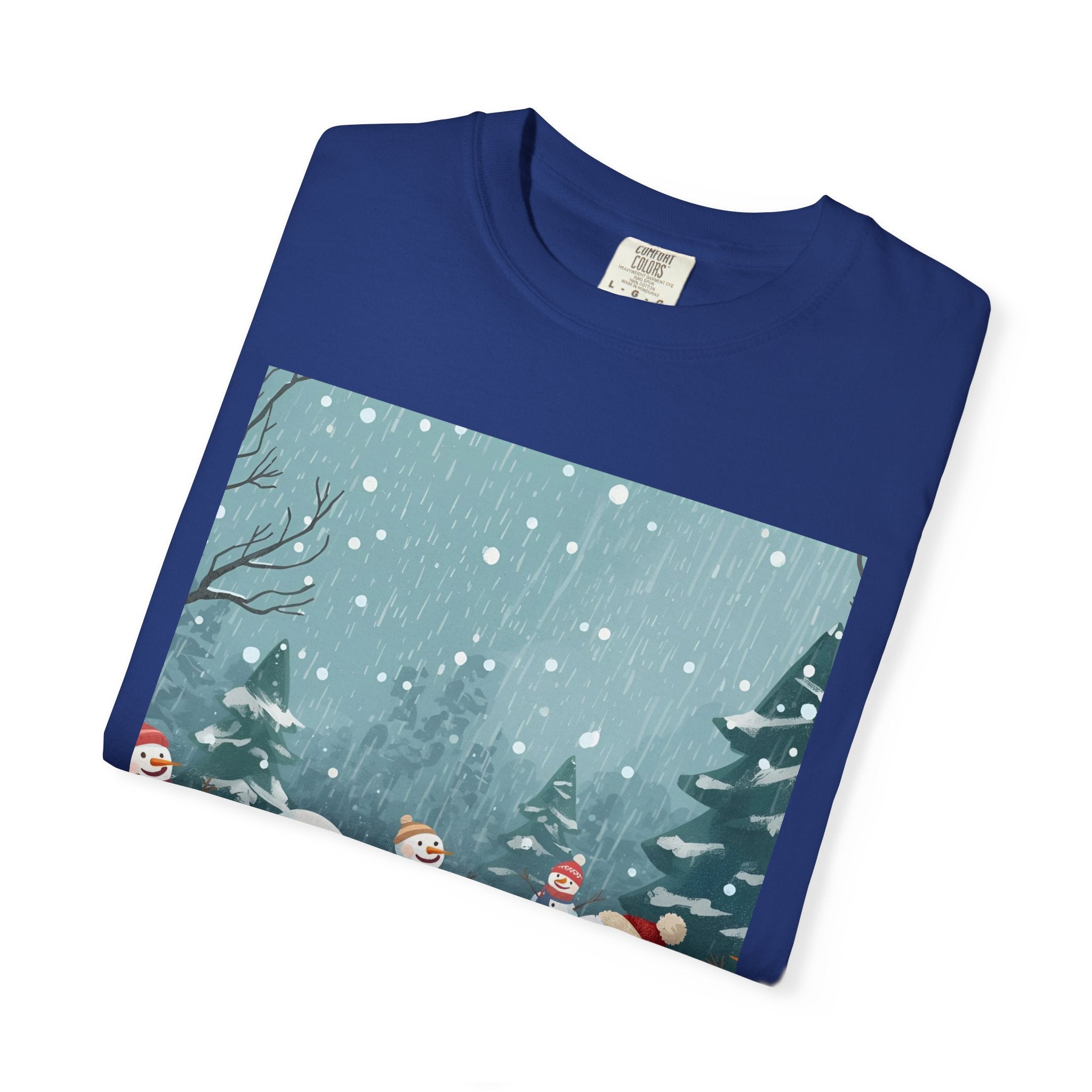 Festive Christmas Winter Wonderland Snowman T-shirt | Holiday Tee, Christmas Apparel, Gift for Him/Her, Graphic Shirt, Seasonal Fashion