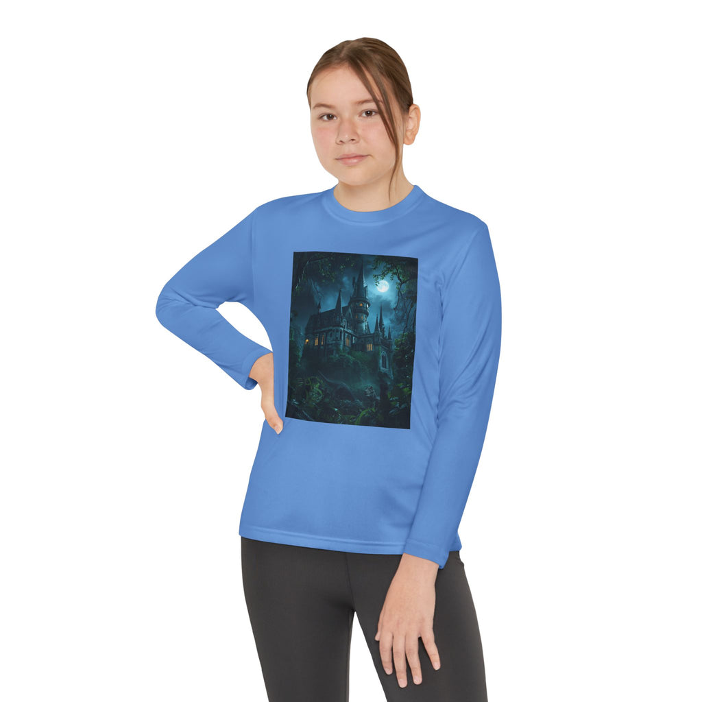 Mystical Night Scene Youth Long Sleeve Competitor Tee