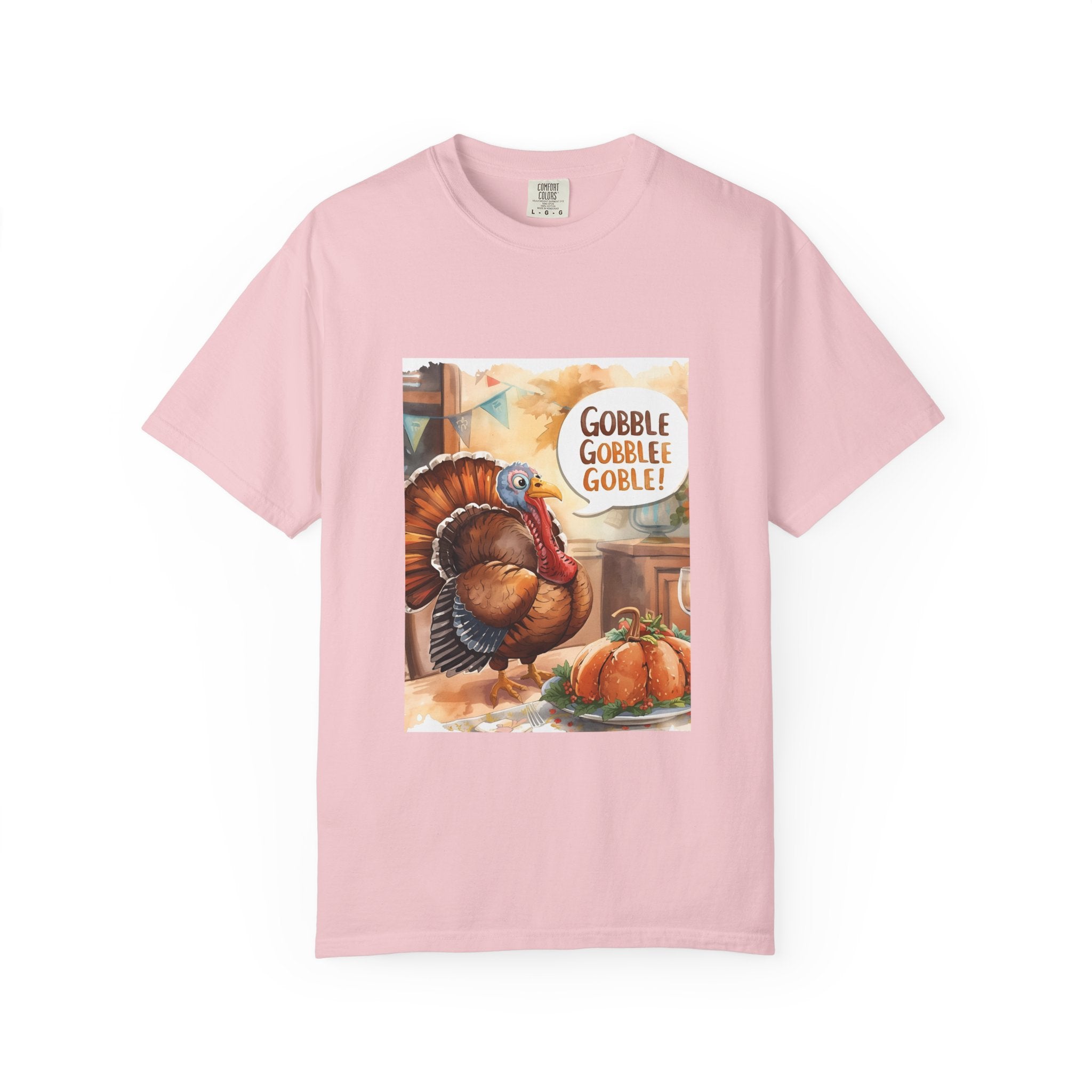 Thanksgiving Turkey T-Shirt, Unisex Fall Tee, Gobble Gobble Shirt, Autumn Apparel, Holiday Gift, Family Gathering Wear