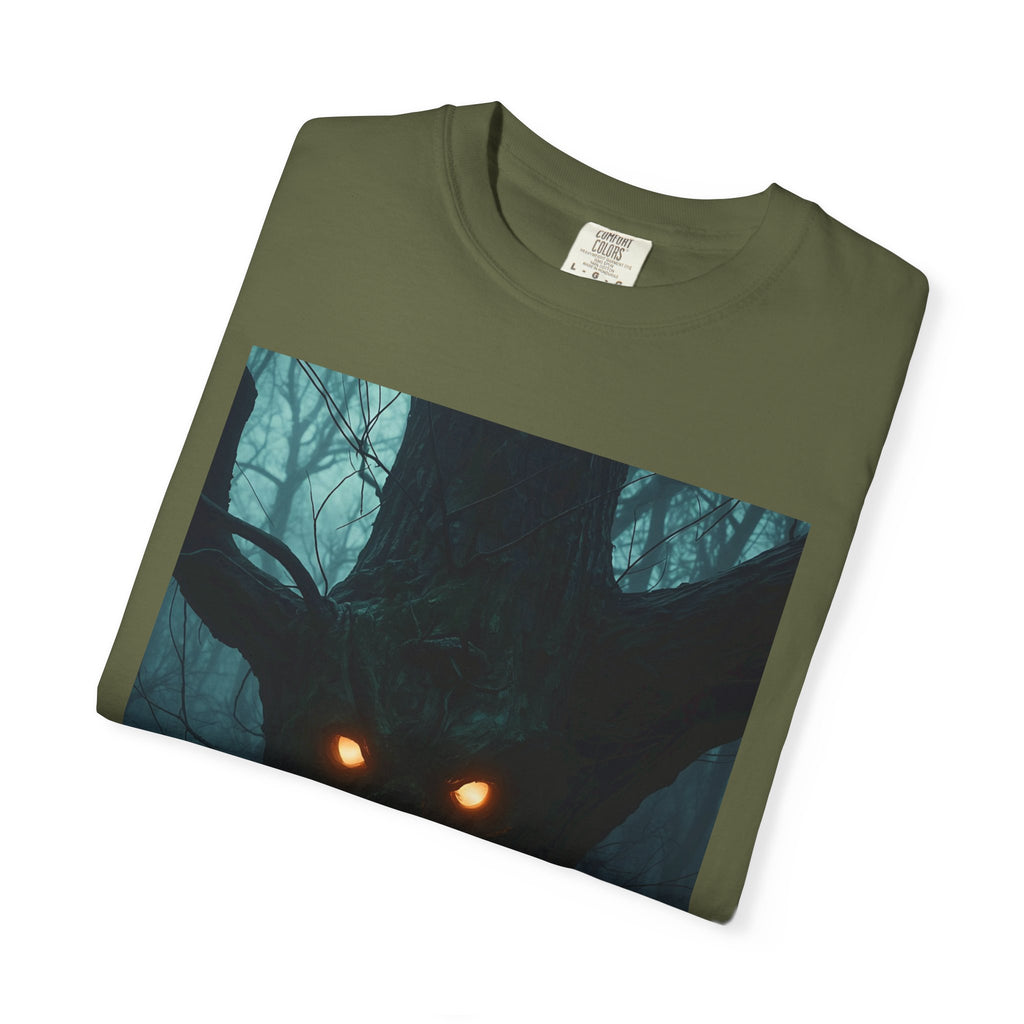 Spooky Forest Creature Unisex T-Shirt, Casual Wear, Gift for Nature Lovers, Halloween Apparel, Trendy Graphic Tee