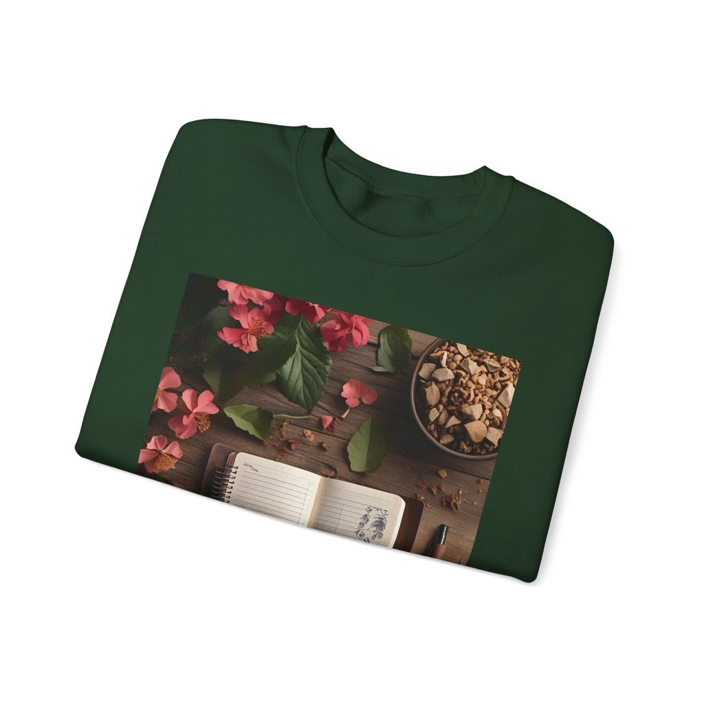 Floral Inspirational Sweatshirt | Cozy Crewneck for Writers, Nature Lovers, Journal Enthusiasts, Perfect Gift for Friends