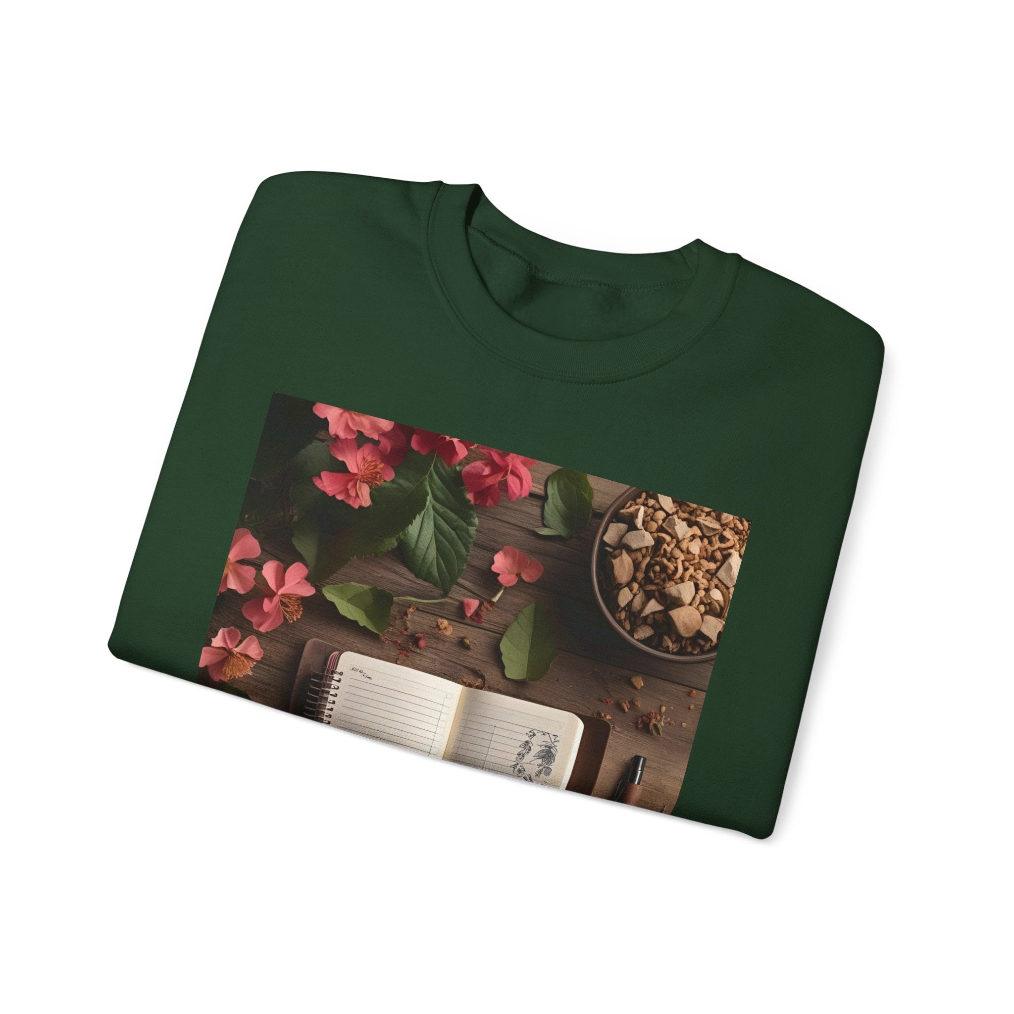 Floral Inspirational Sweatshirt | Cozy Crewneck for Writers, Nature Lovers, Journal Enthusiasts, Perfect Gift for Friends