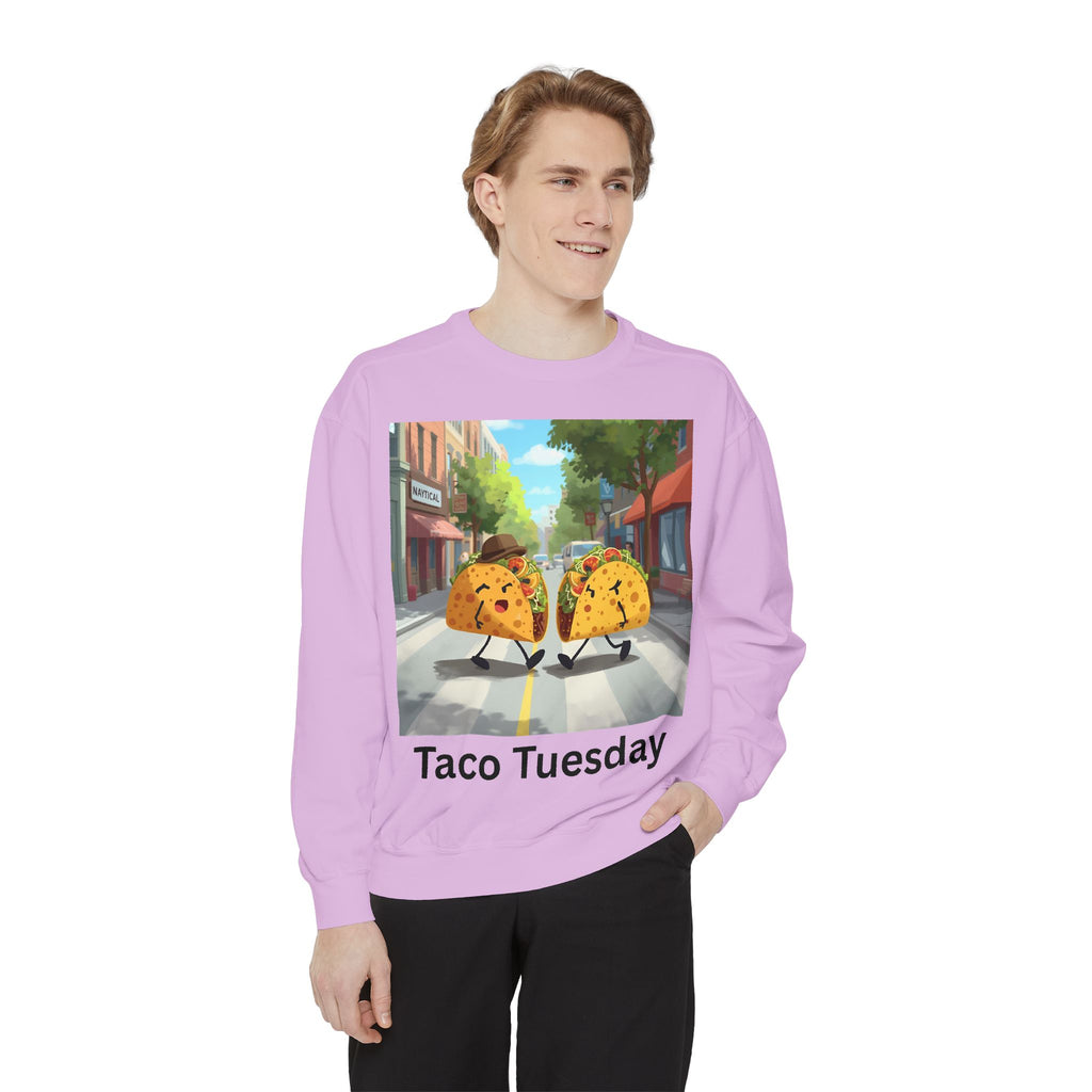 Taco Tuesday Unisex Garment-Dyed Sweatshirt