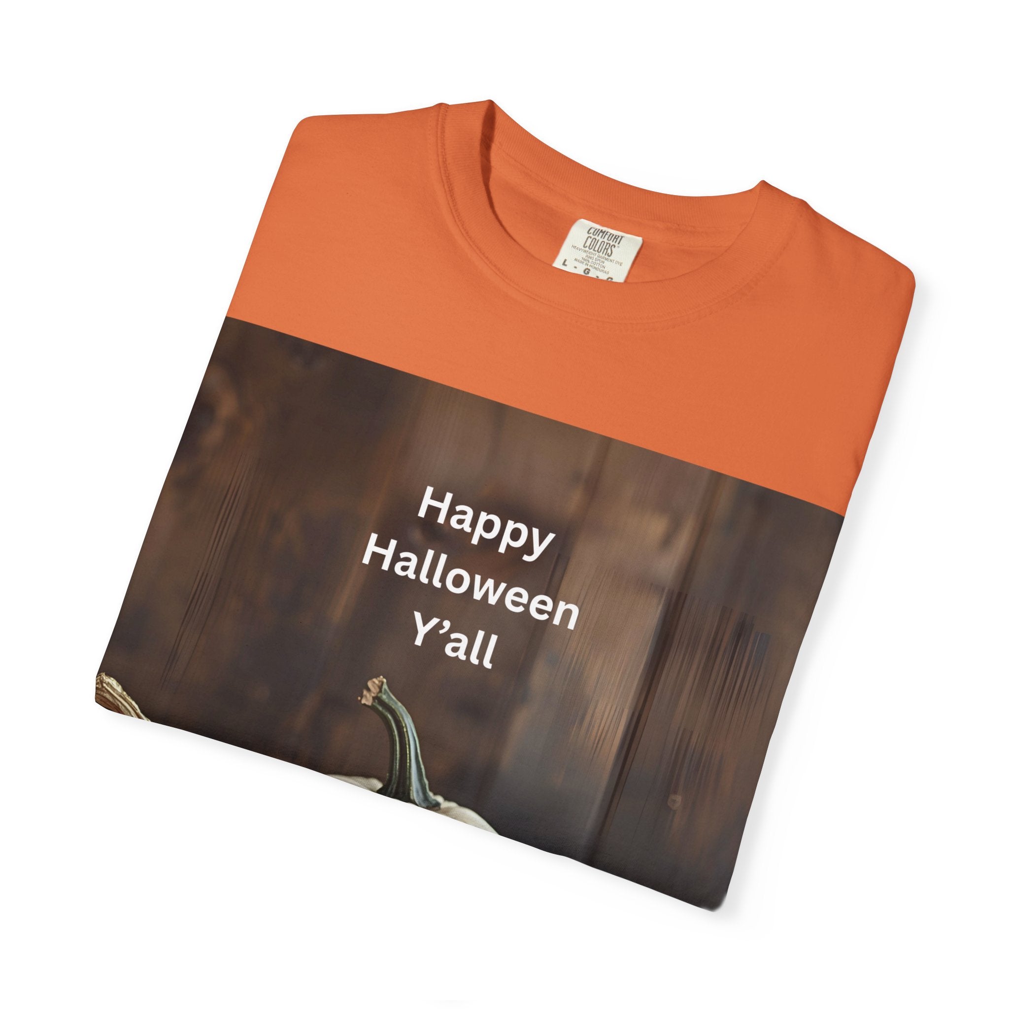 Happy Halloween Y'all T-shirt, Fall Pumpkin Tee, Unisex Halloween Apparel, Cute Halloween Gift, Autumn Wardrobe Essential