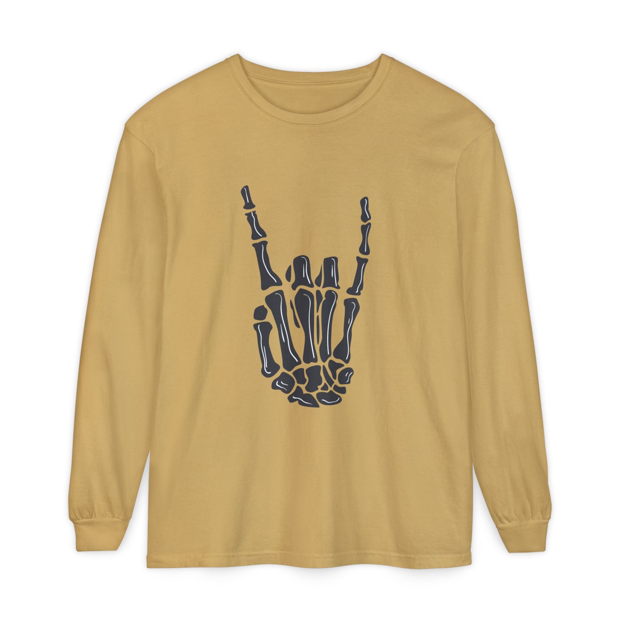 Rock On Unisex Garment-dyed Long Sleeve T-Shirt