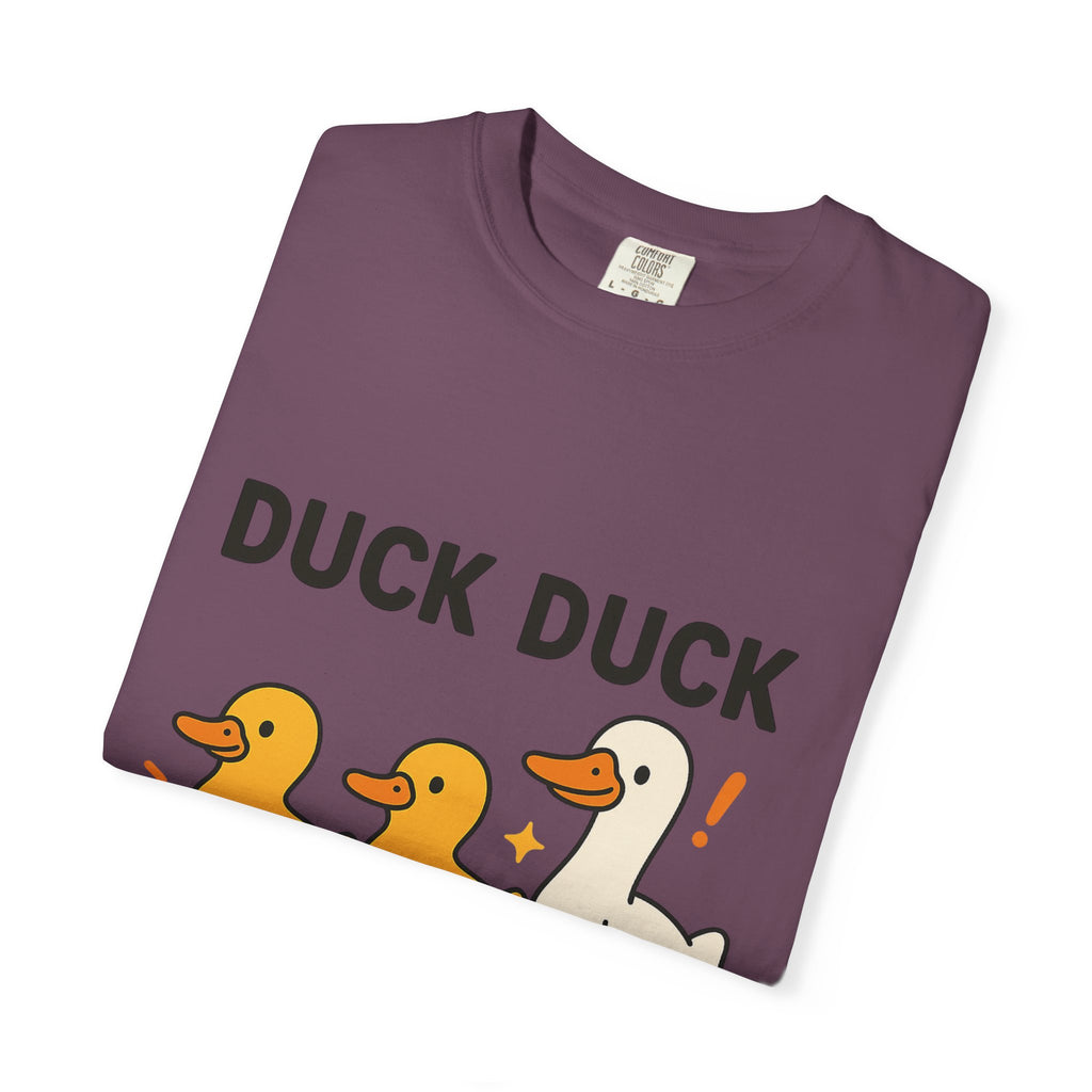 Duck Duck Goose Unisex T-Shirt, Funny Animal Shirt, Cute Gift for Kids, Family Game Night Tee, Everyday Casual Wear, Playful Graphic Top