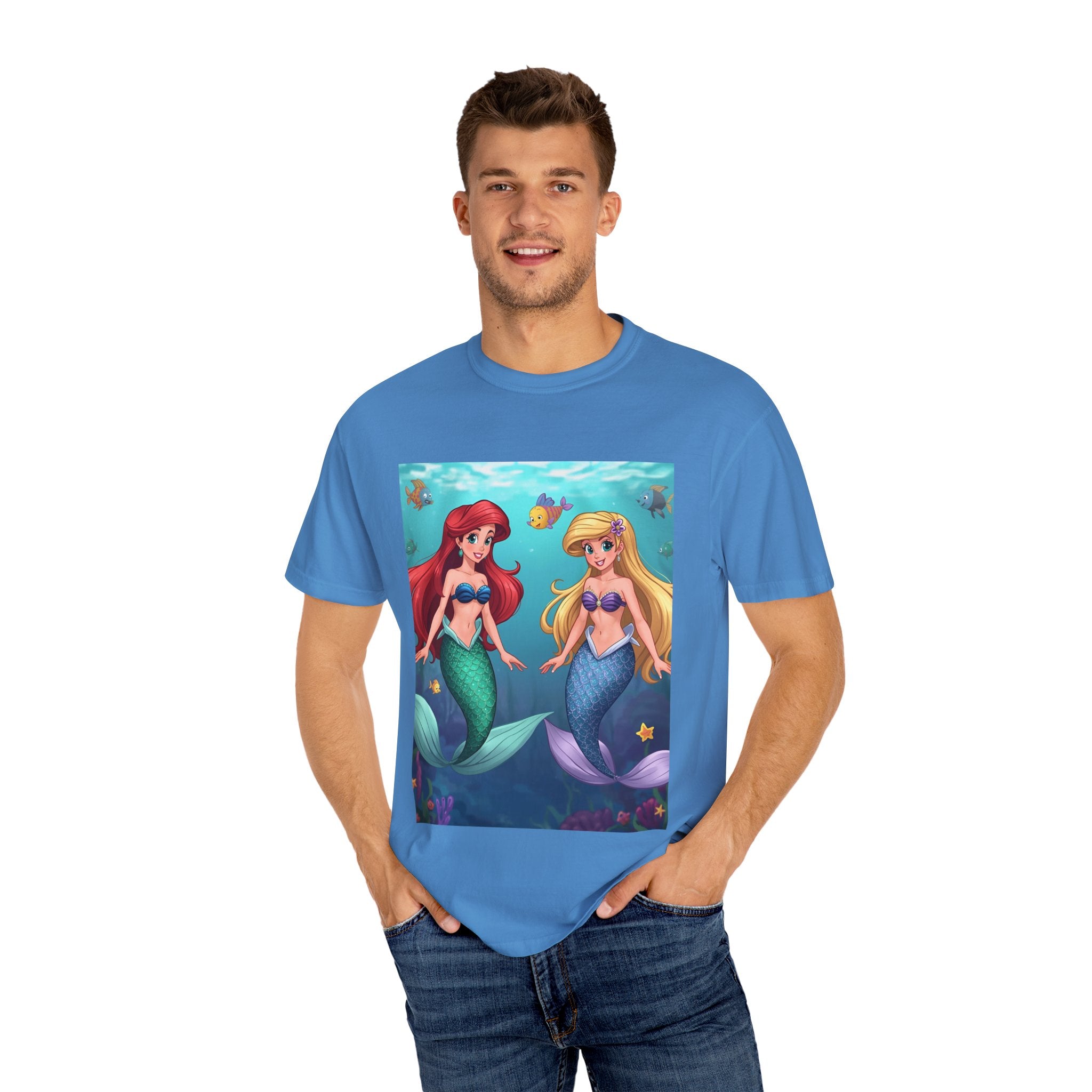 Mermaid Unisex Garment-Dyed T-shirt