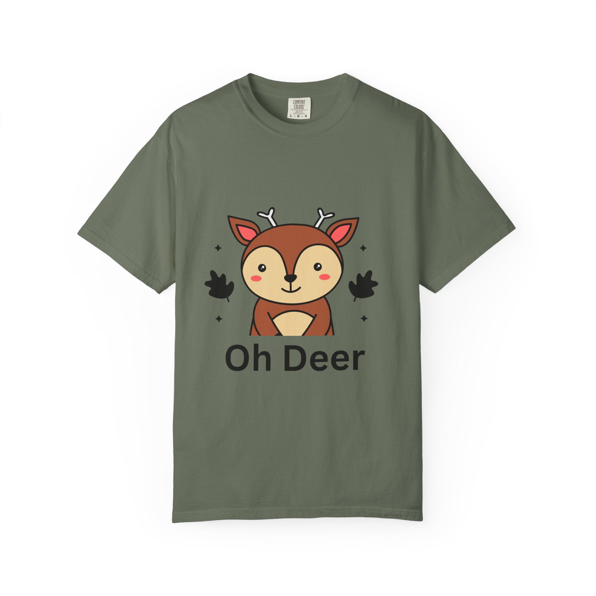 Cute 'Oh Deer' Unisex T-Shirt, Funny Animal Tee, Gift for Animal Lovers, Perfect for Birthdays and Holidays, Casual Wear