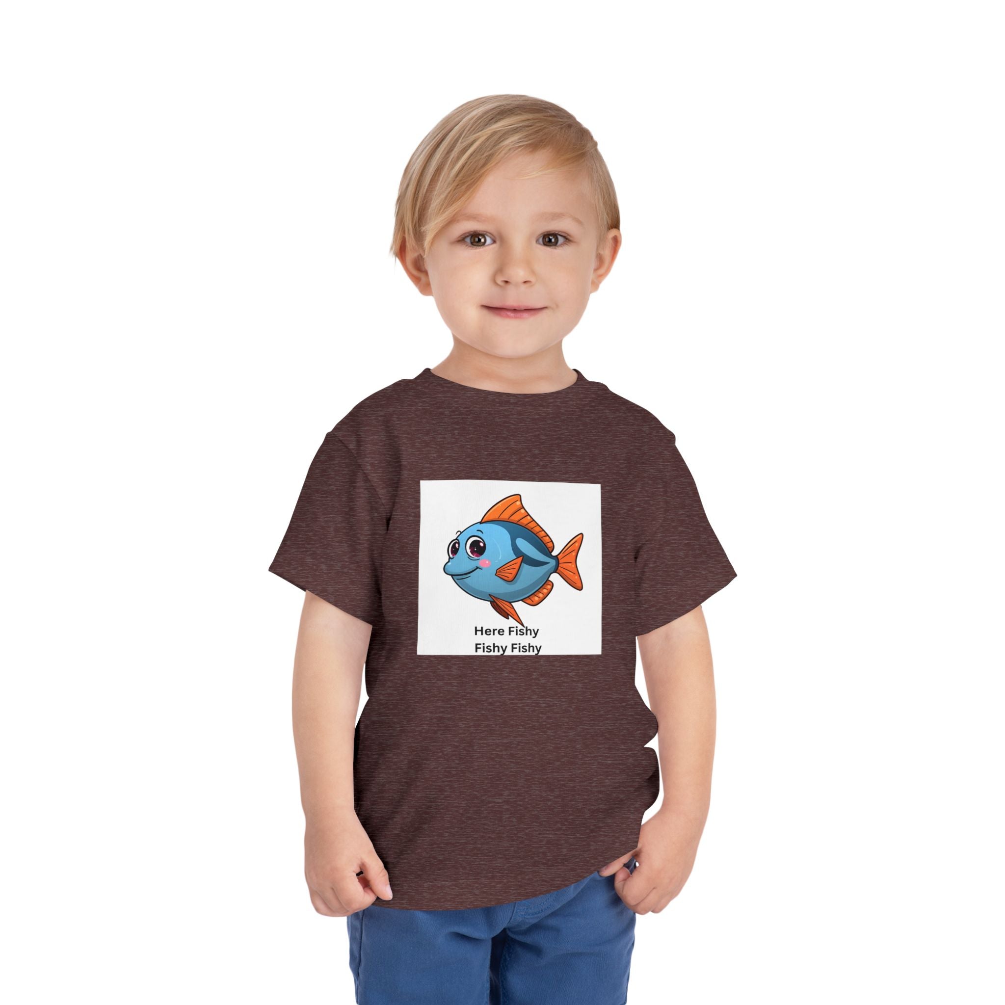 Here Fishy Fishy Fishy Toddler Short Sleeve Tee
