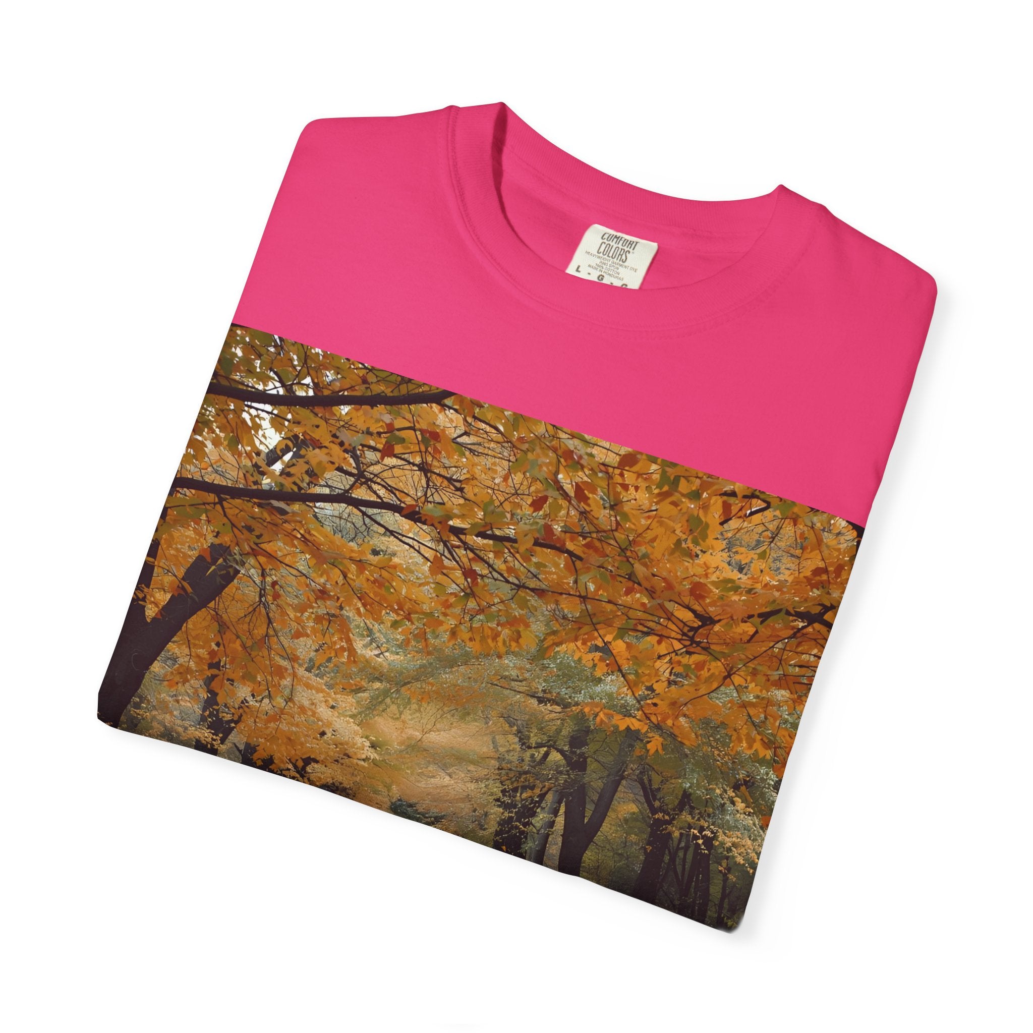 Autumn Pathways Unisex T-Shirt - Cozy Fall Vibes, Nature Lover's Tee, Seasonal Style, Perfect for Thanksgiving, Outdoors Events