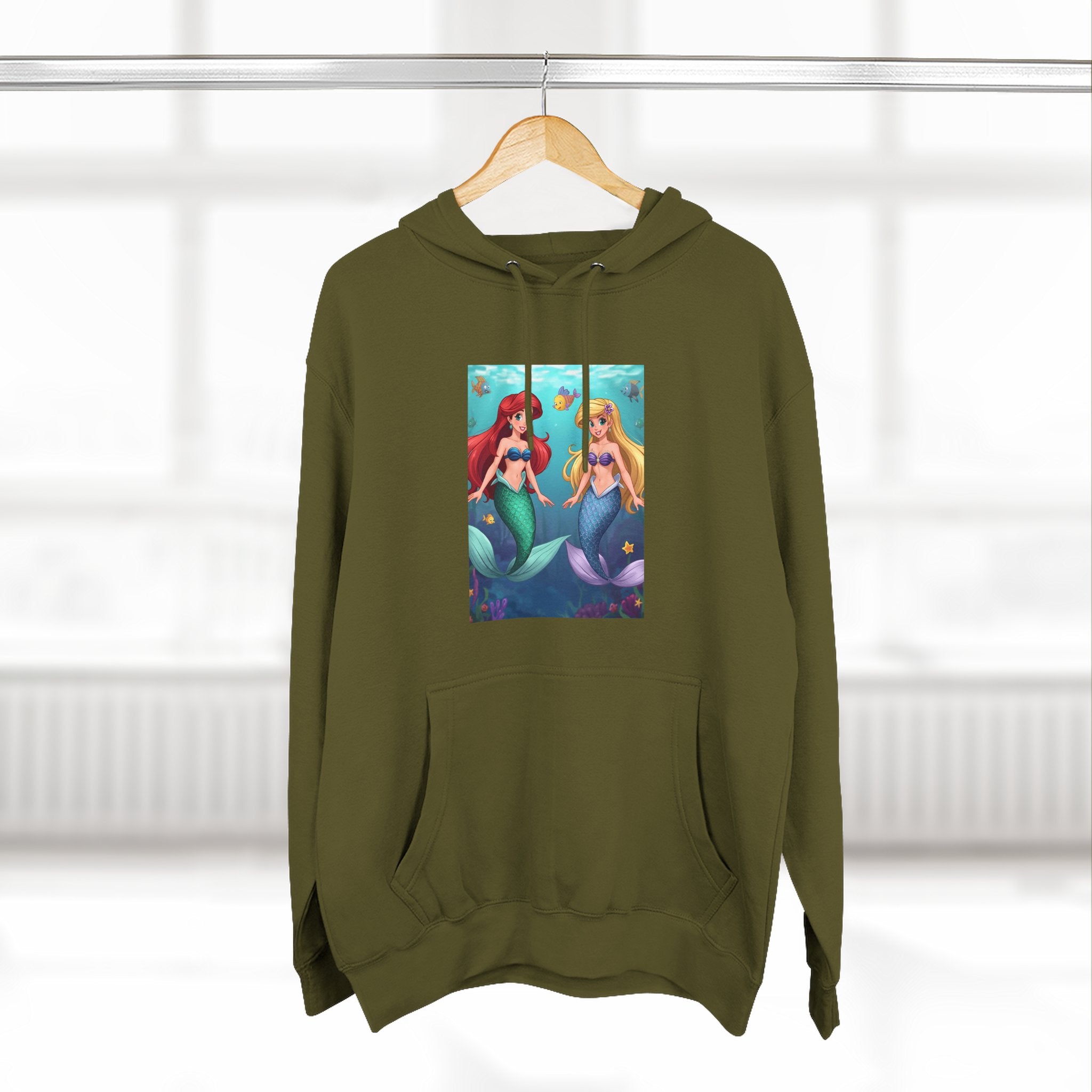 Mermaid Three-Panel Fleece Hoodie