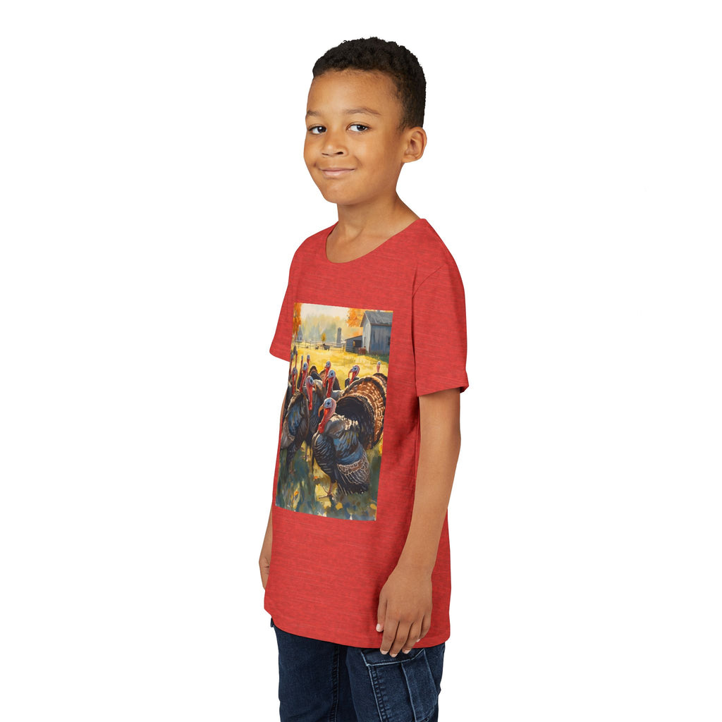 Thanksgiving Turkey Youth Short Sleeve Tee