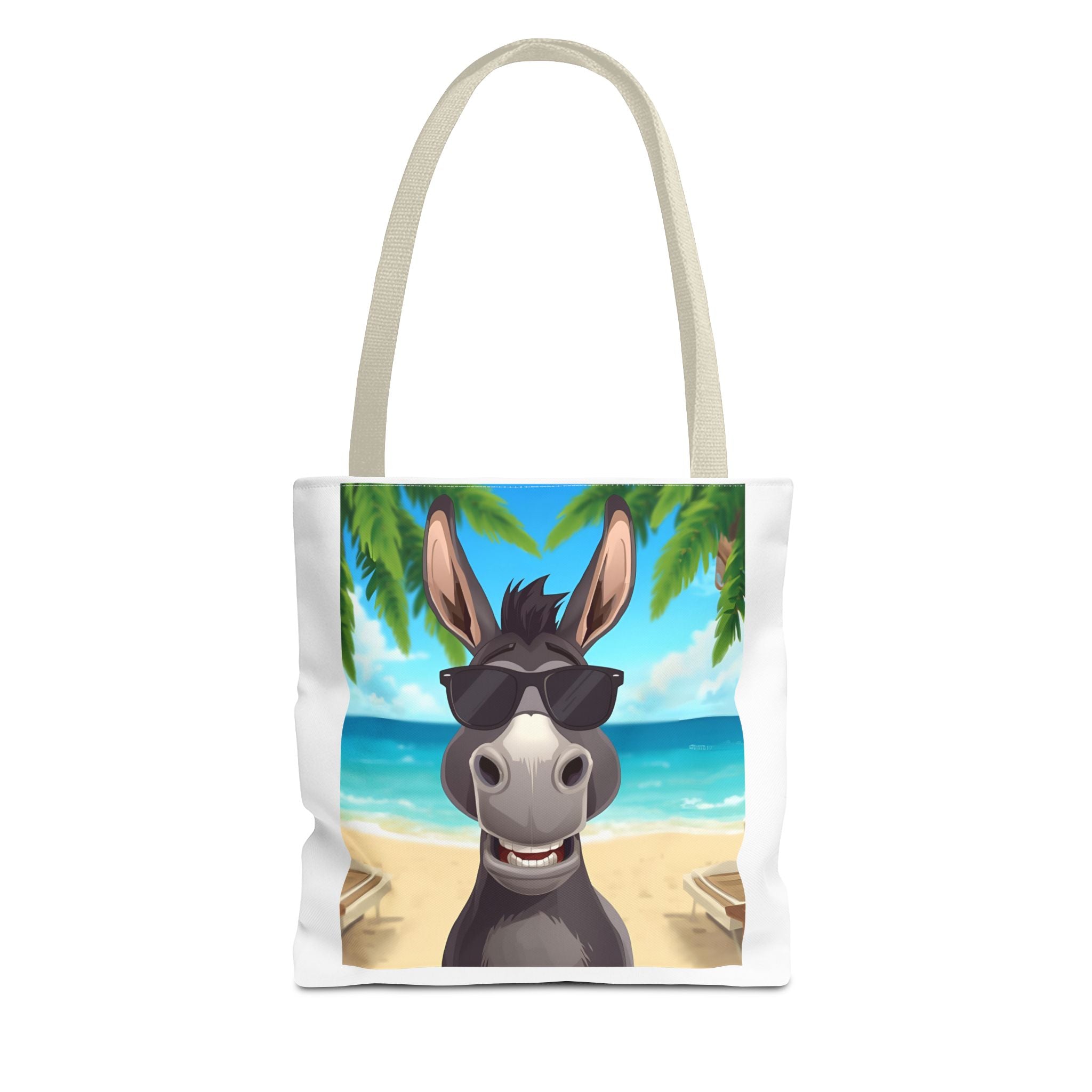 Chill Donkey Tote Bag, Beach Bag, Summer Accessory, Fun Animal Design, Gift for Animal Lovers, Eco-Friendly Shopping Bag