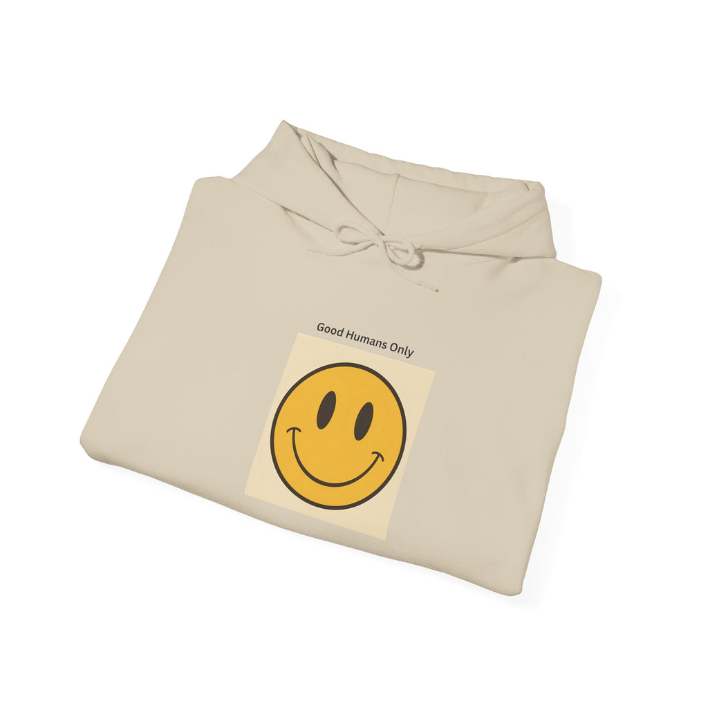 Smiley Face Unisex Hooded Sweatshirt | Cozy Casual Wear, Gift for Friends, Birthday Present, Fall Fashion, Chill Vibes