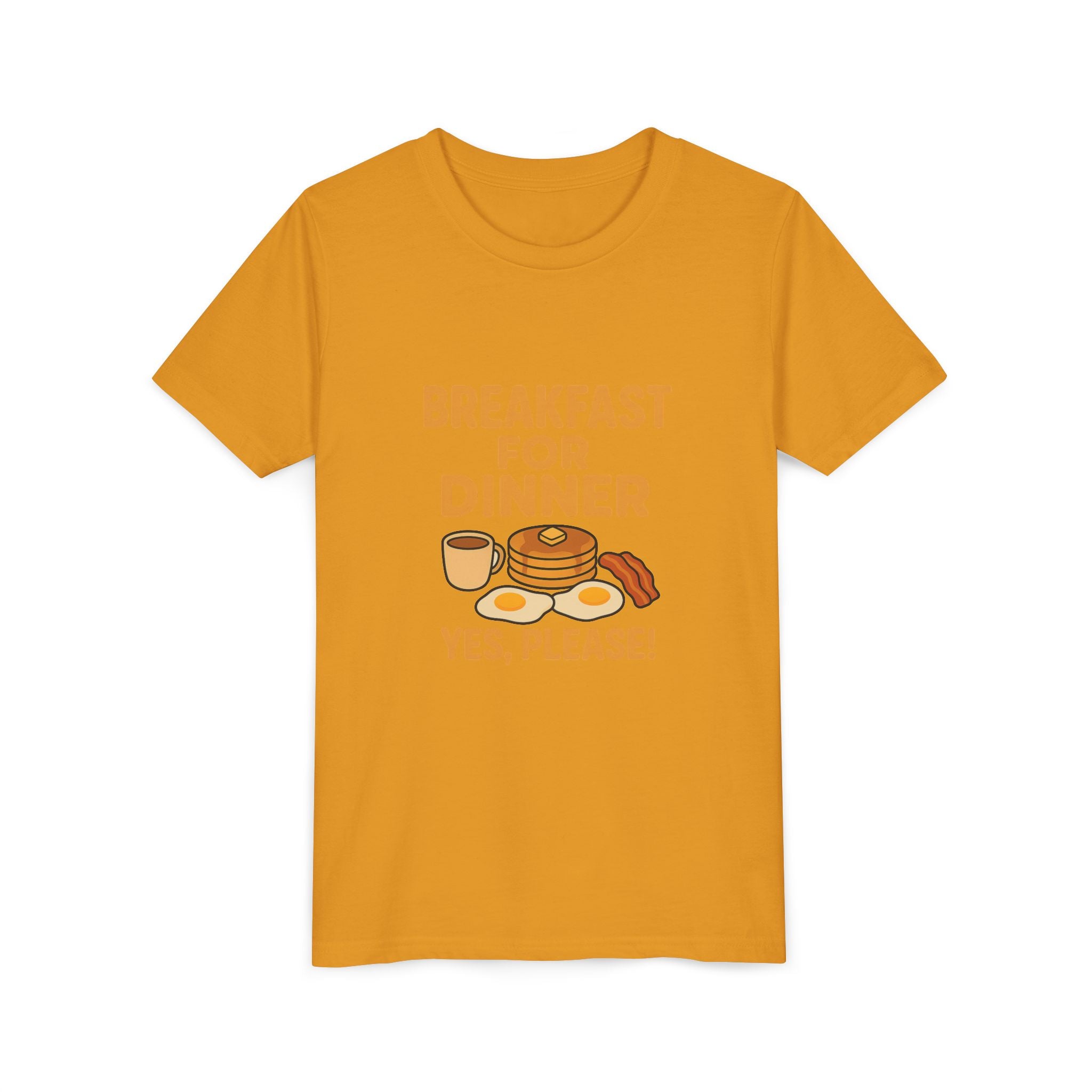 Breakfast For Dinner Youth Short Sleeve Tee