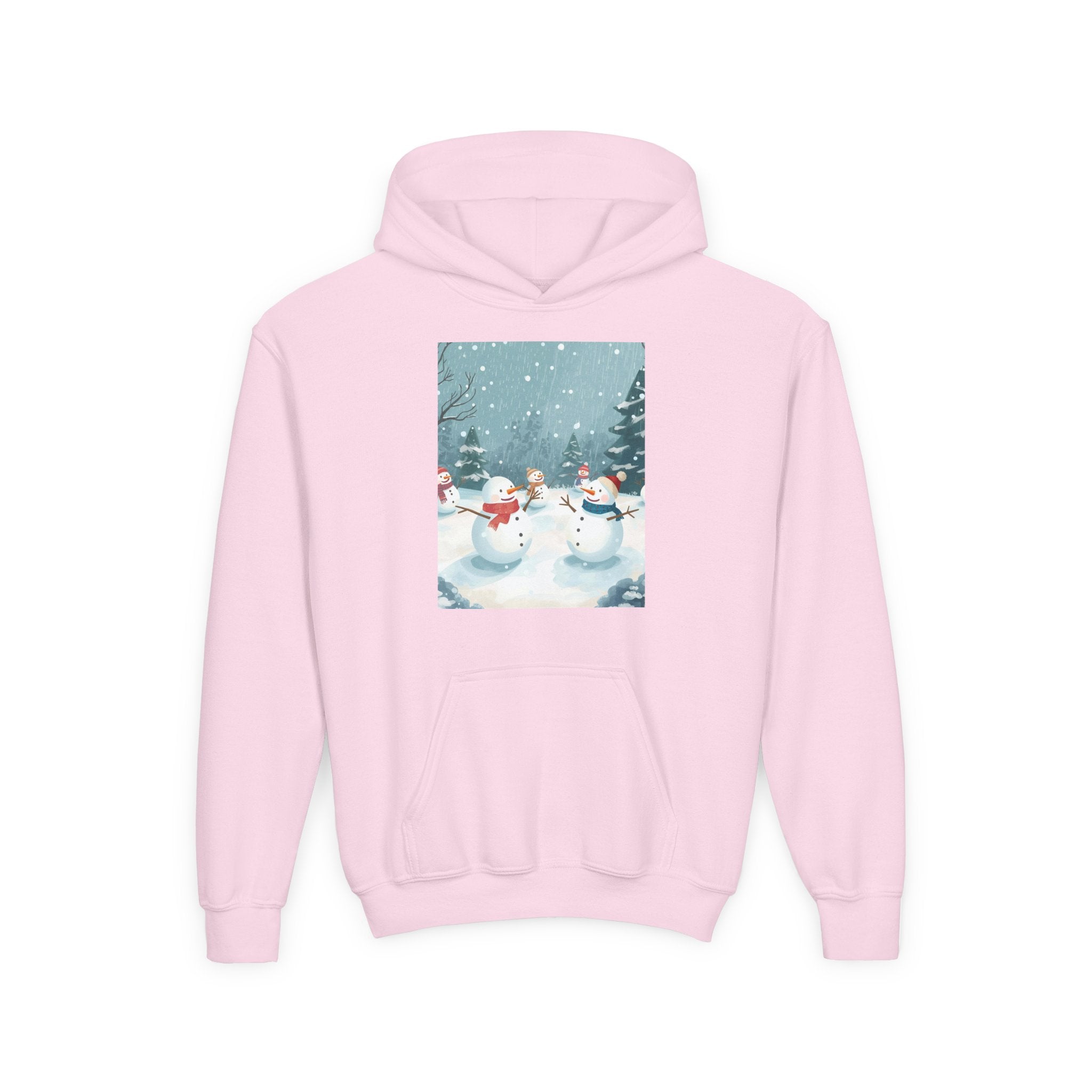Festive Snowman Hoodie for Kids, Winter Sweatshirt, Christmas Gift, Holiday Apparel, Cozy Winter Wear