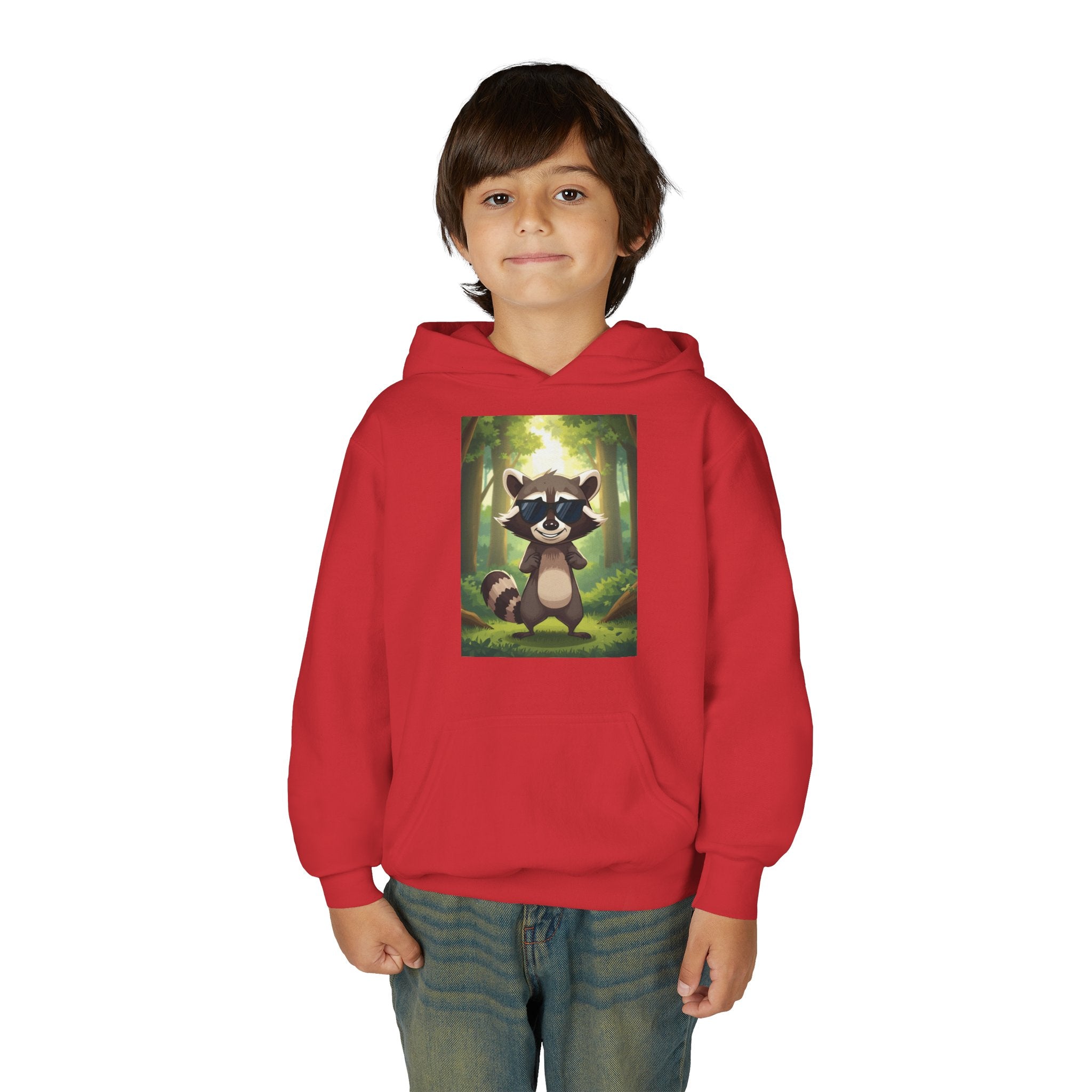 Raccoon Youth Heavy Blend Hooded Sweatshirt