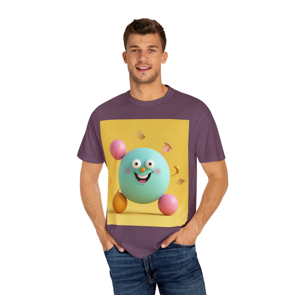 Playful Colorful Cartoon T-Shirt, Fun Graphic Tee, Summer Casual Wear, Gift for Kids and Adults, Birthday Party Outfit, Unique Design