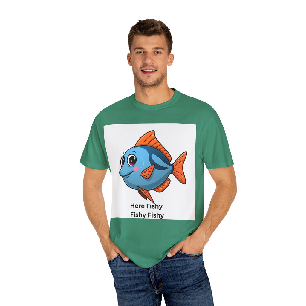 Fishy Fishy Fishy Unisex Garment-Dyed T-shirt