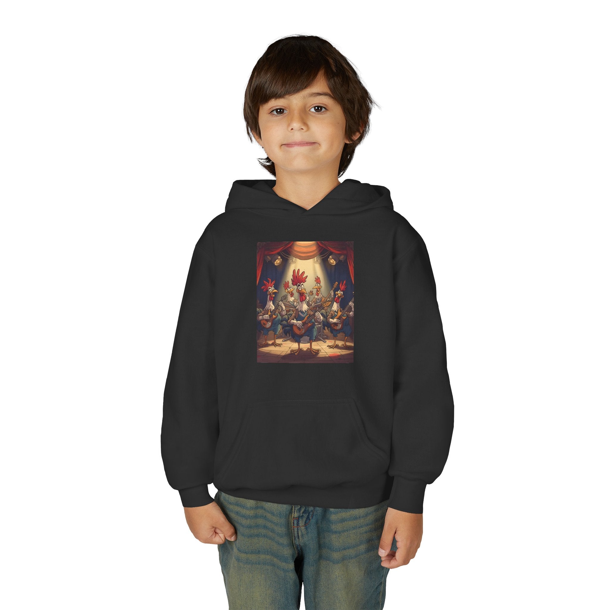 Chicken Funny Youth Heavy Blend Hooded Sweatshirt